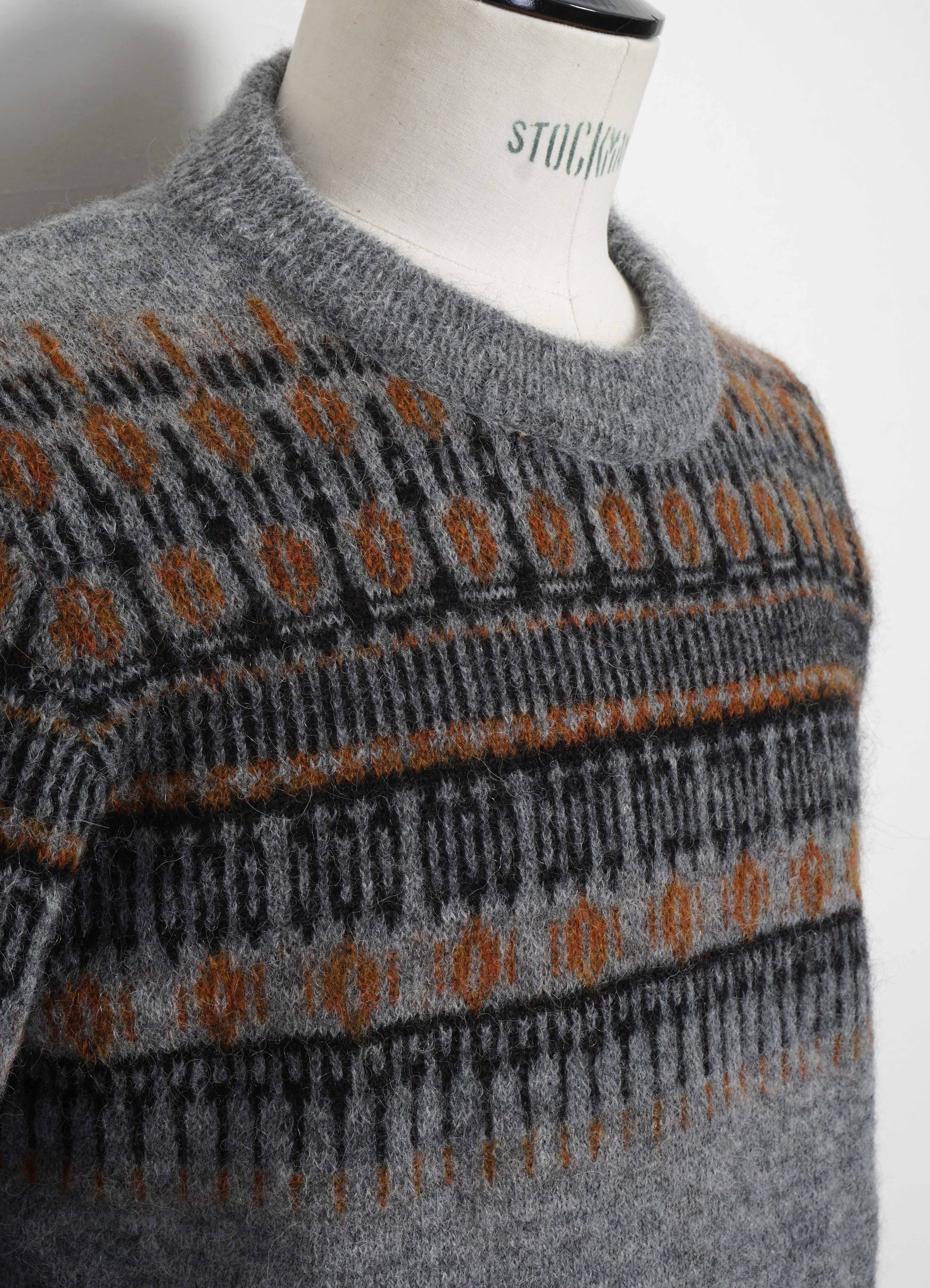 ESKE 32-02-5 | Jacquard Design Sweater | Nordic Grey