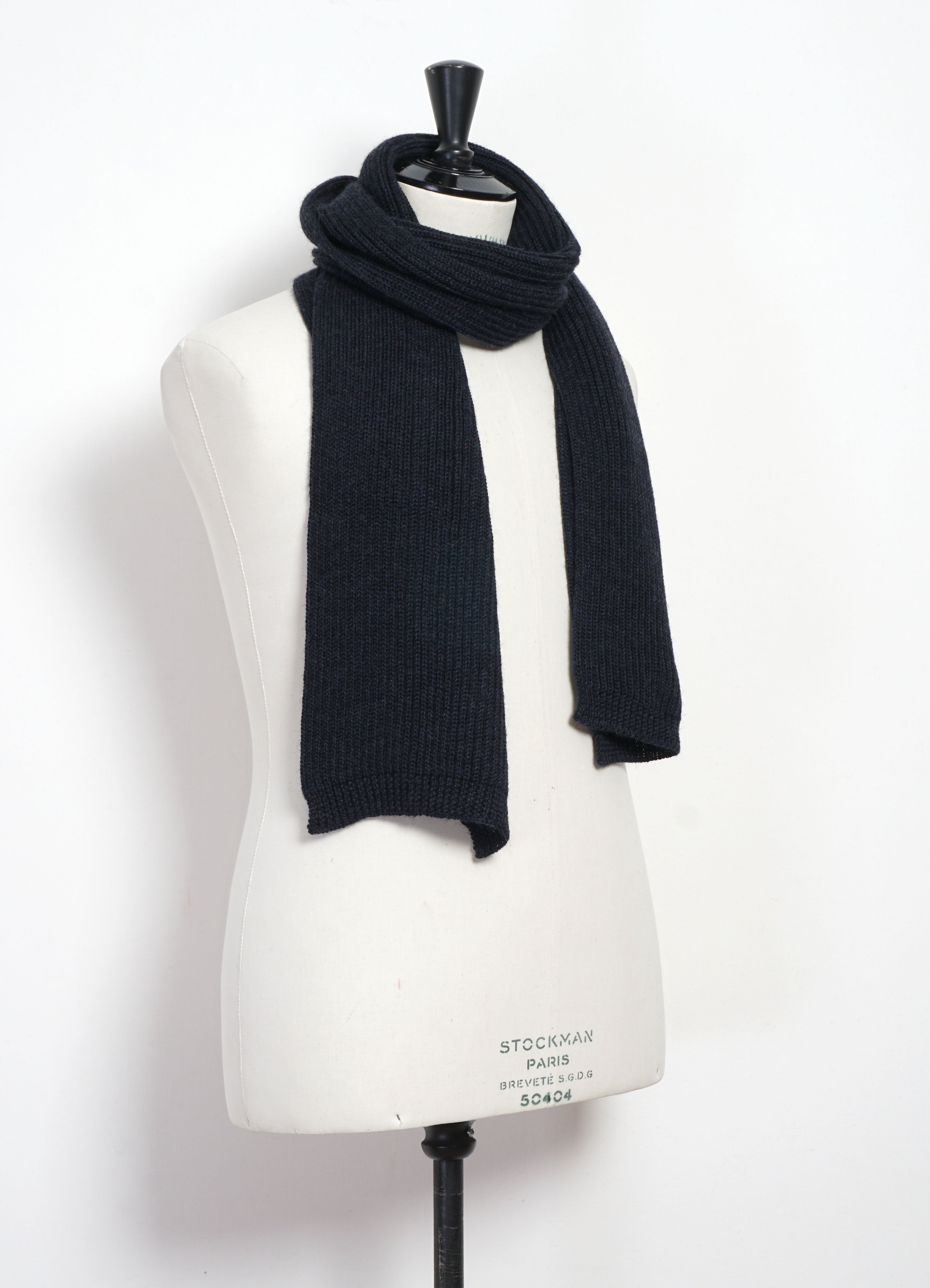 PETTER 32-05-3 | Rib Knit Scarf | Blue Melange