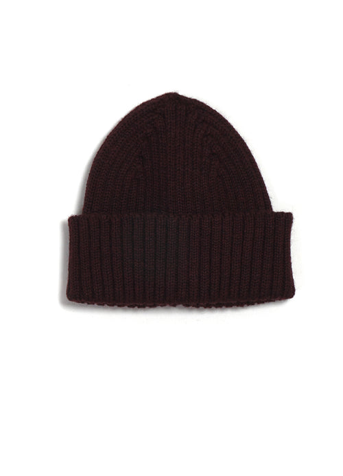 TOBY 32-05-8 | Rib Knit Beanie | Bordeaux