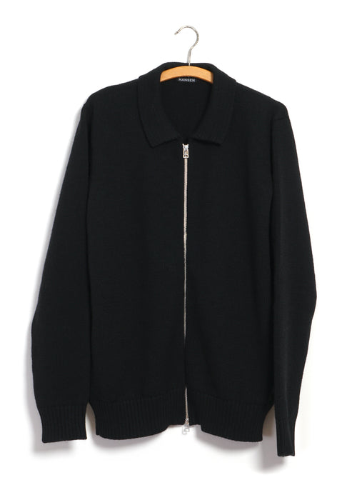 DYLAN 32-06-2 | Zipper Cardigan | Black