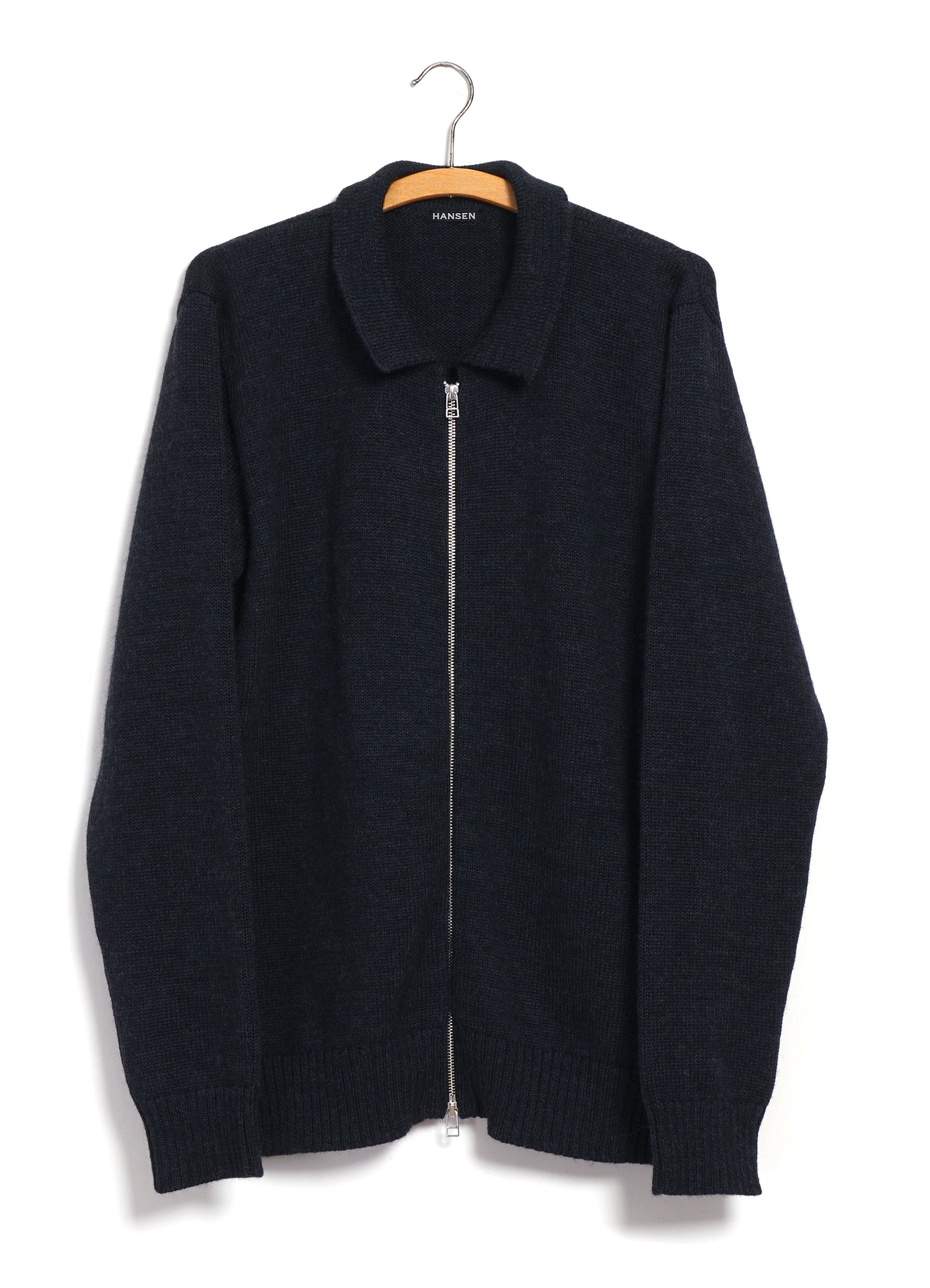 DYLAN 32-06-3 | Zipper Cardigan | Blue Melange