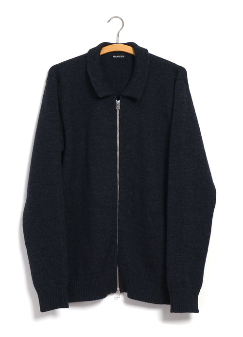 DYLAN 32-06-3 | Zipper Cardigan | Blue Melange