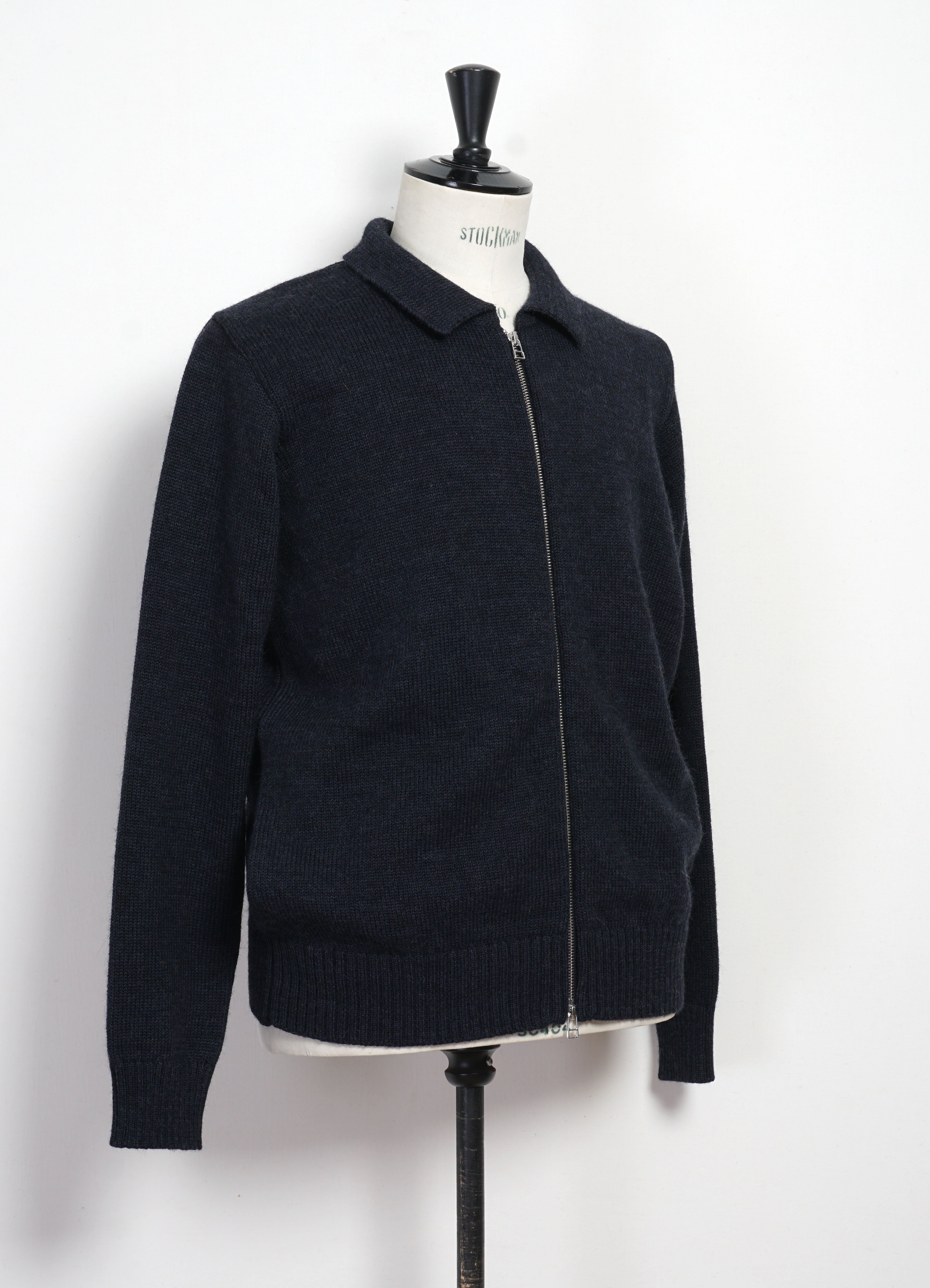 DYLAN 32-06-3 | Zipper Cardigan | Blue Melange