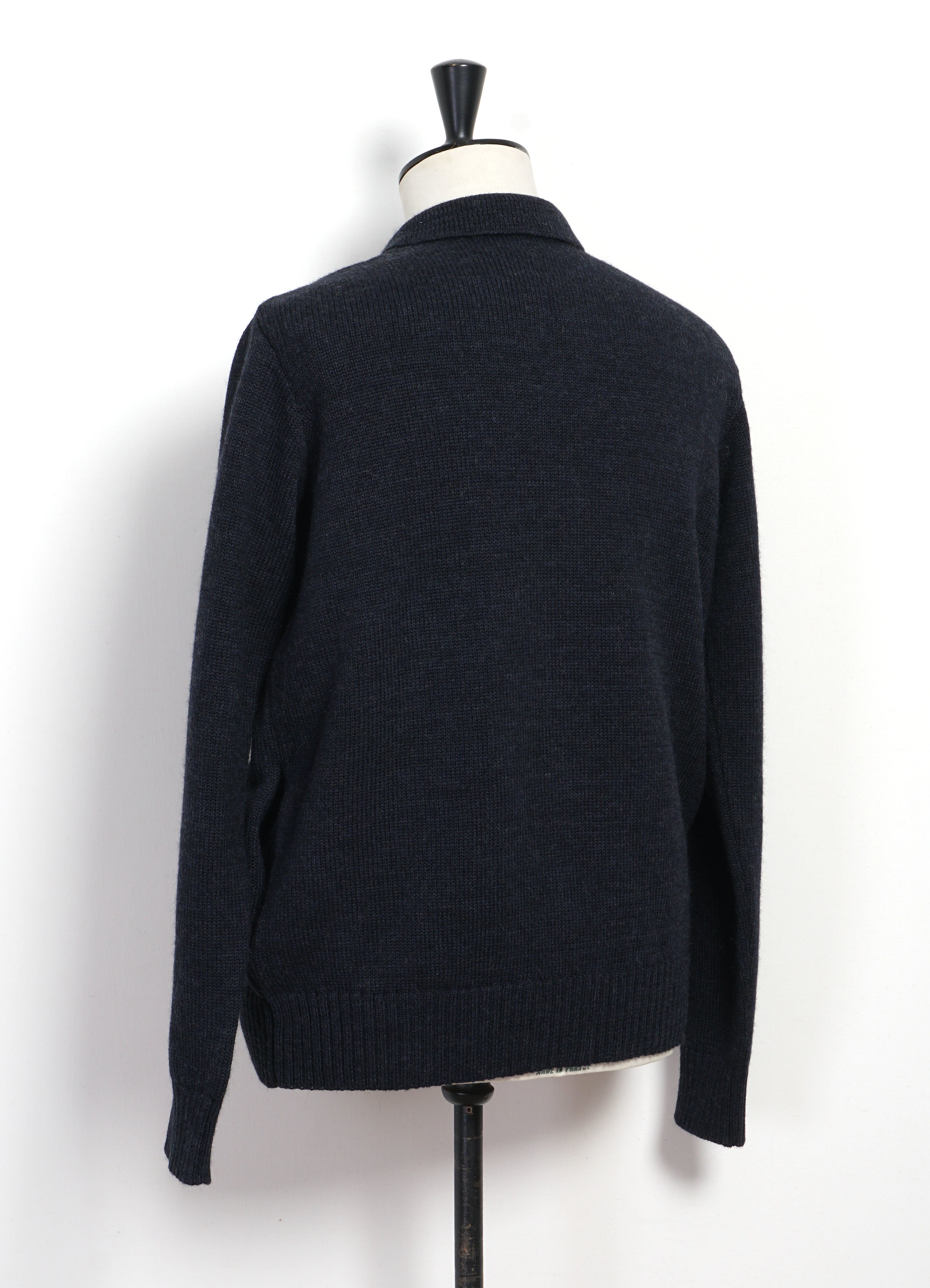 DYLAN 32-06-3 | Zipper Cardigan | Blue Melange