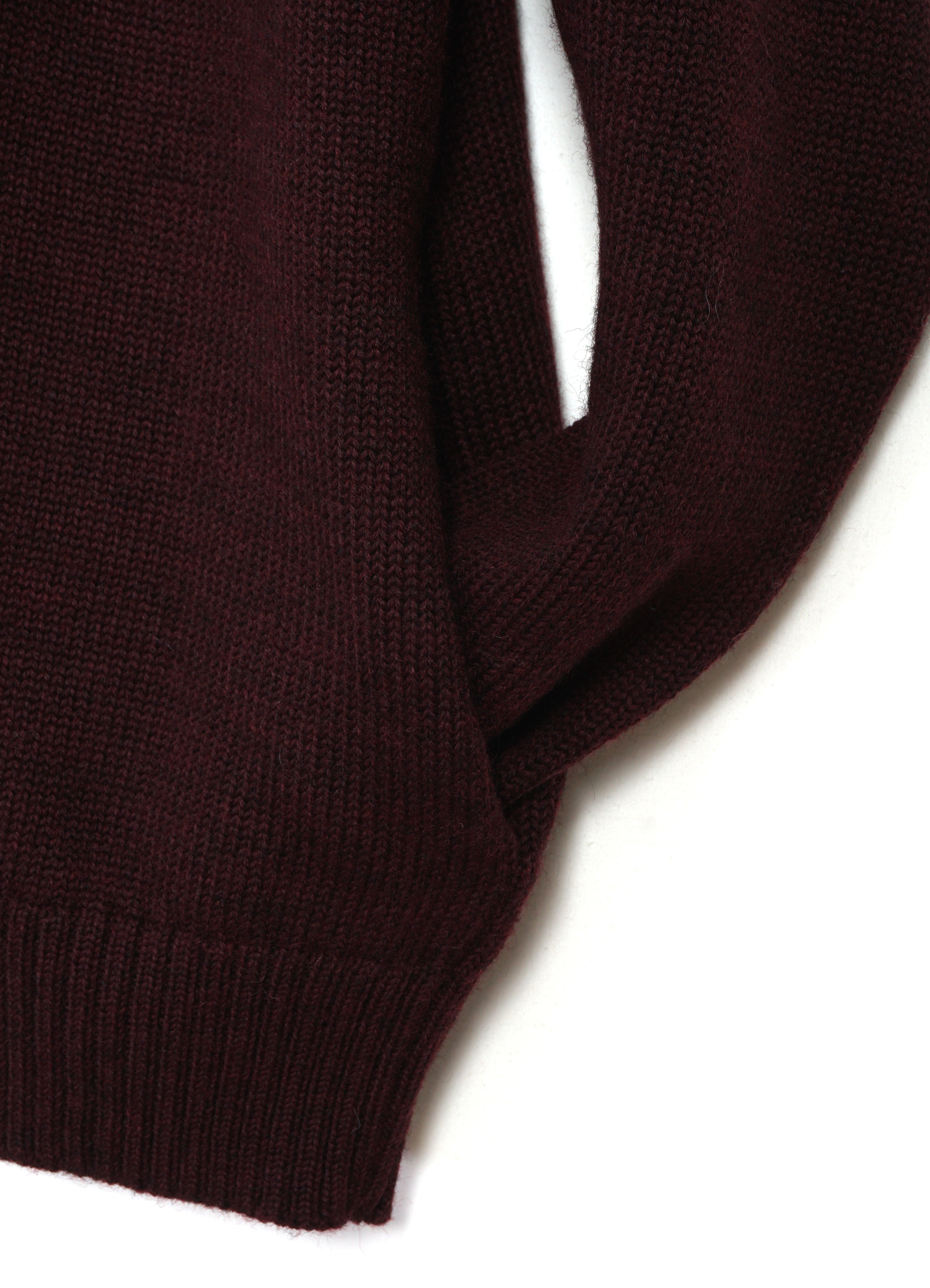 DYLAN 32-06-8 | Zipper Cardigan | Bordeaux