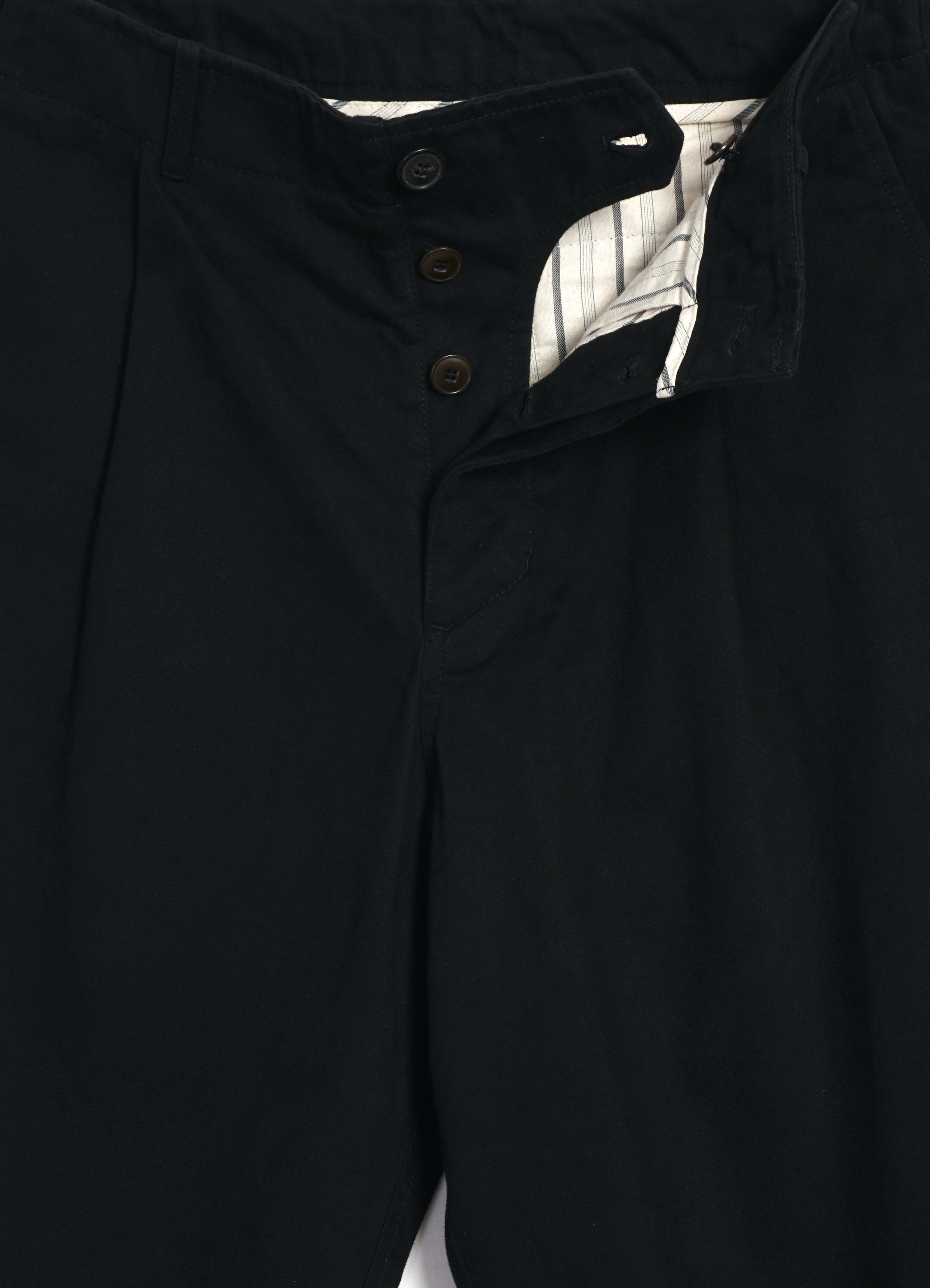 BOBBY 32-56-2 | Wide Pleated Trousers | Black