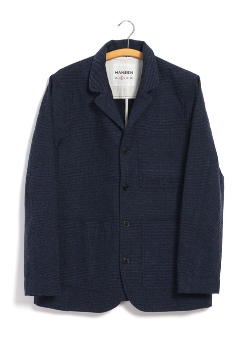 JOSEF 32-61-3 | Easy Four Button Blazer | Broken Blue