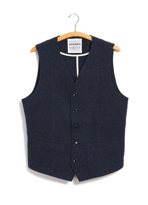 KNUD 32-61-3 | Casual Waistcoat | Broken Blue