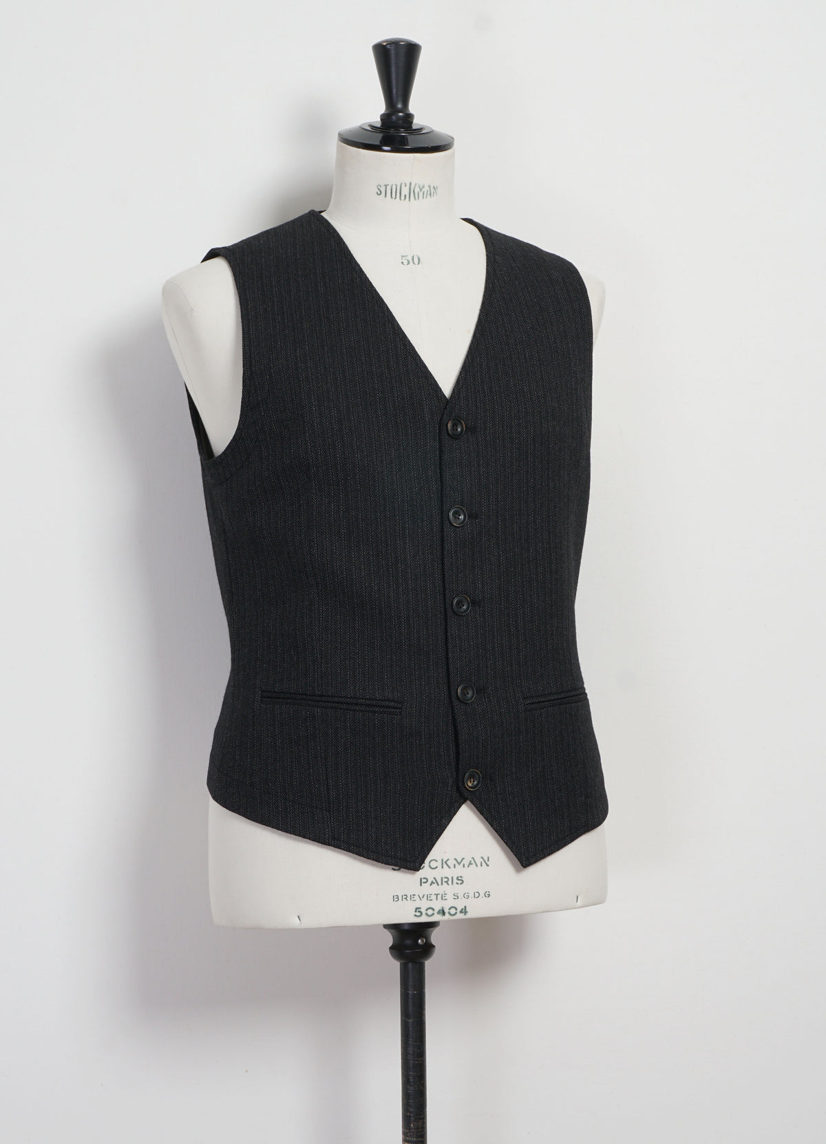 DANIEL 32-63-5 | Classic Waistcoat | Charcoal Stripes