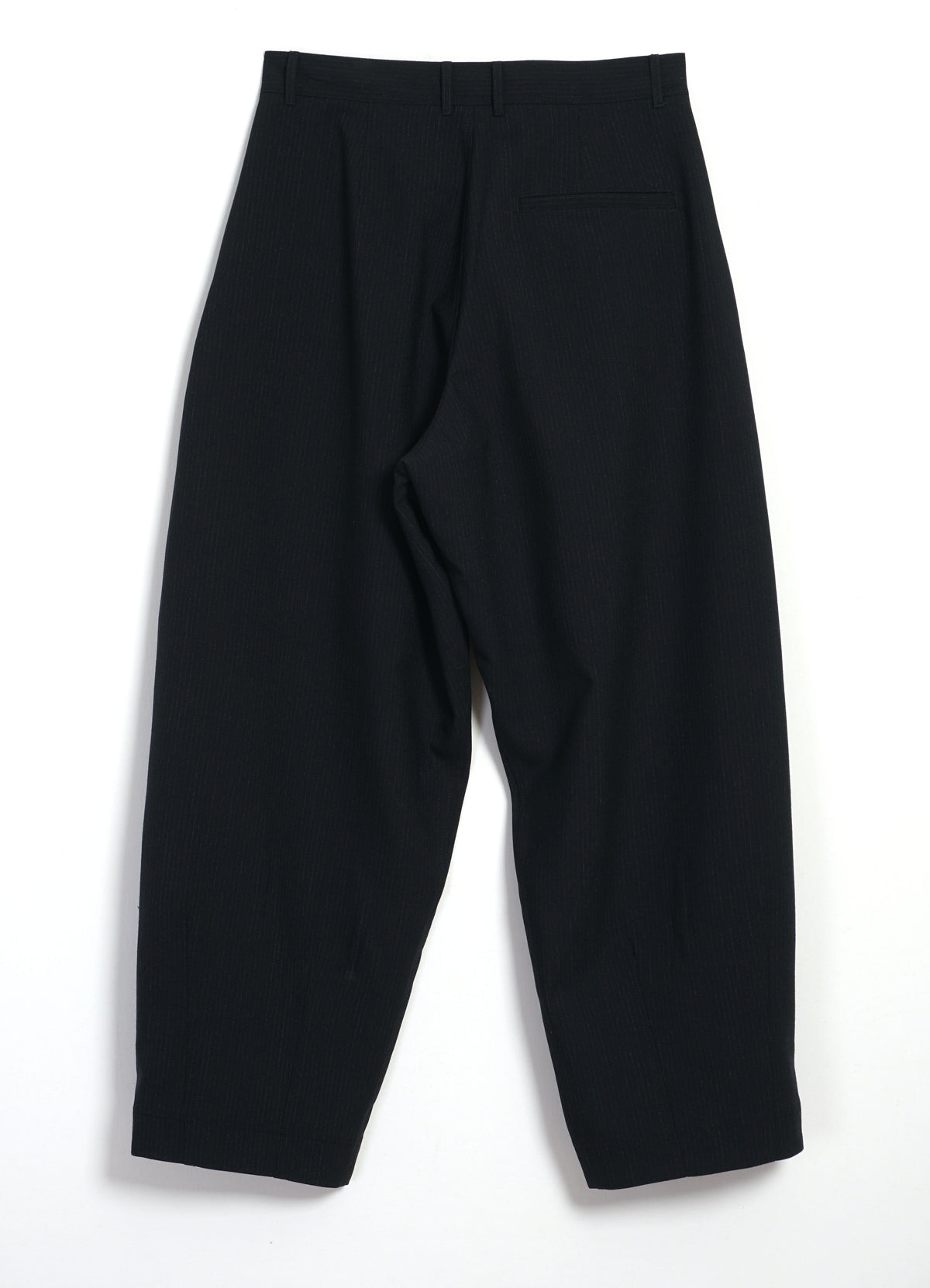ANDREW 32-65-2 | Balloon Trousers | Wool Pin Black