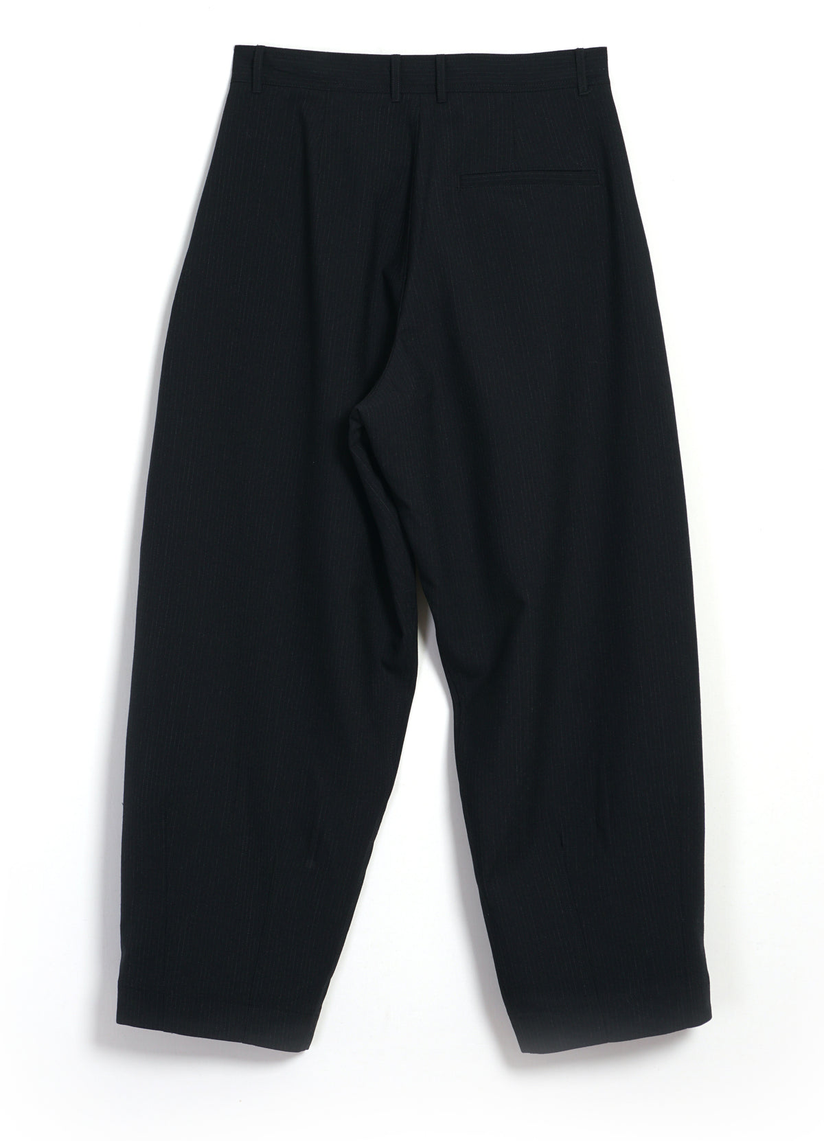 ANDREW 32-65-2 | Balloon Trousers | Wool Pin Black