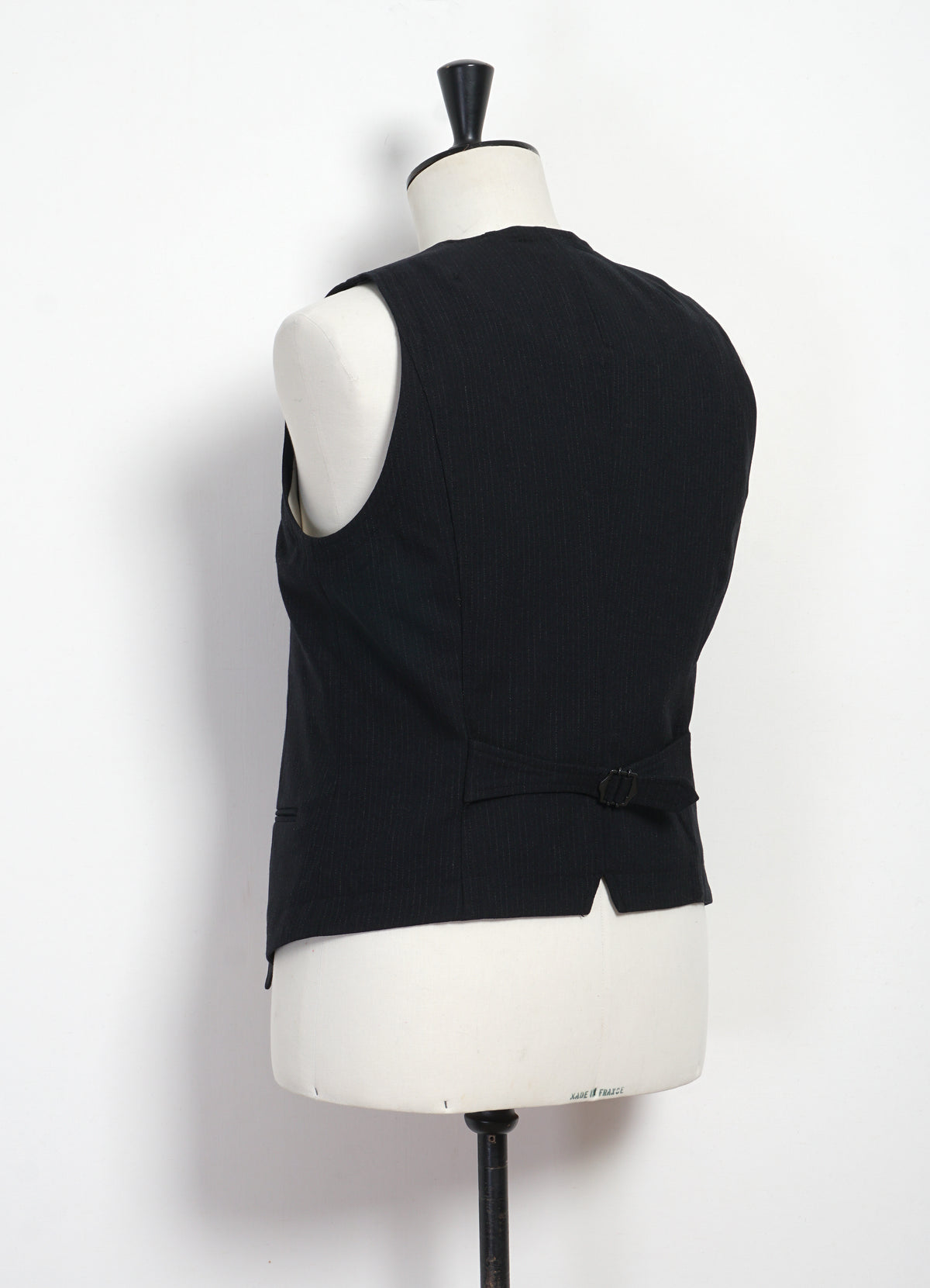 DANIEL 32-65-2 | Classic Waistcoat | Wool Pin Black