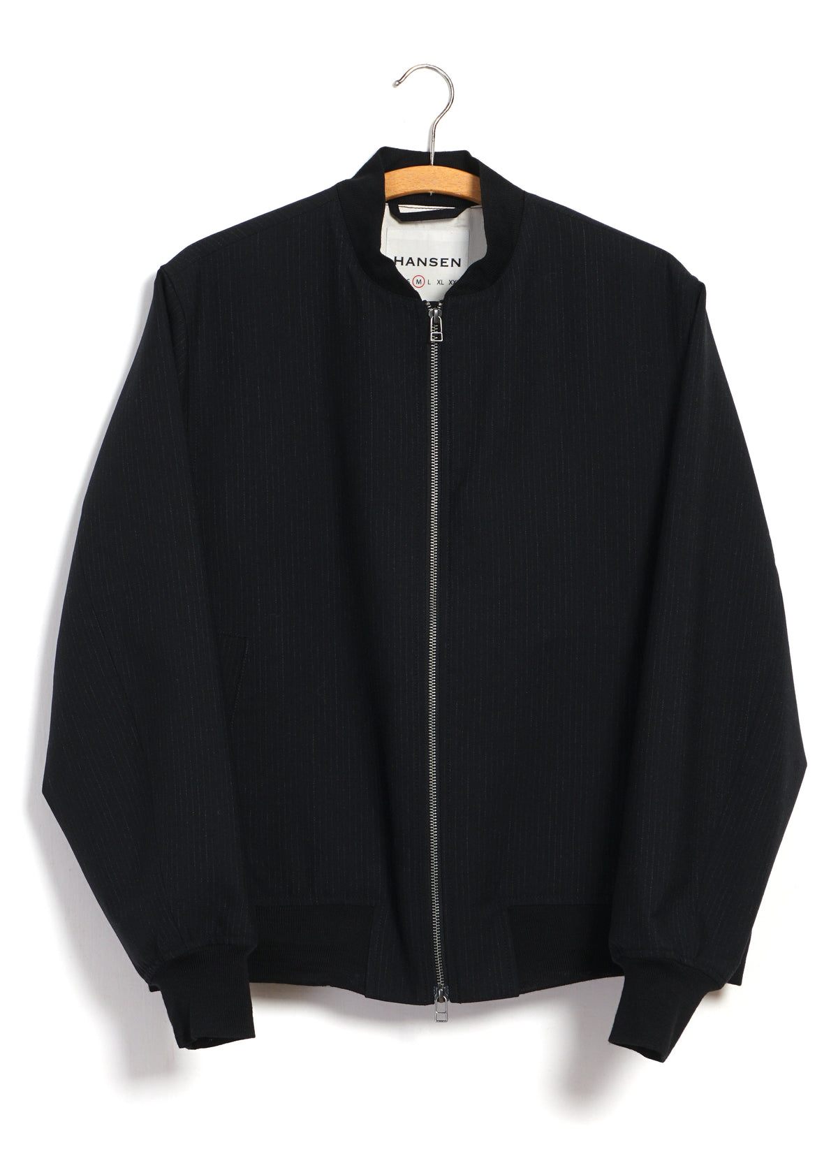 MAX 32-65-2 | Loose Fit Bomber Jacket | Wool Pin Black