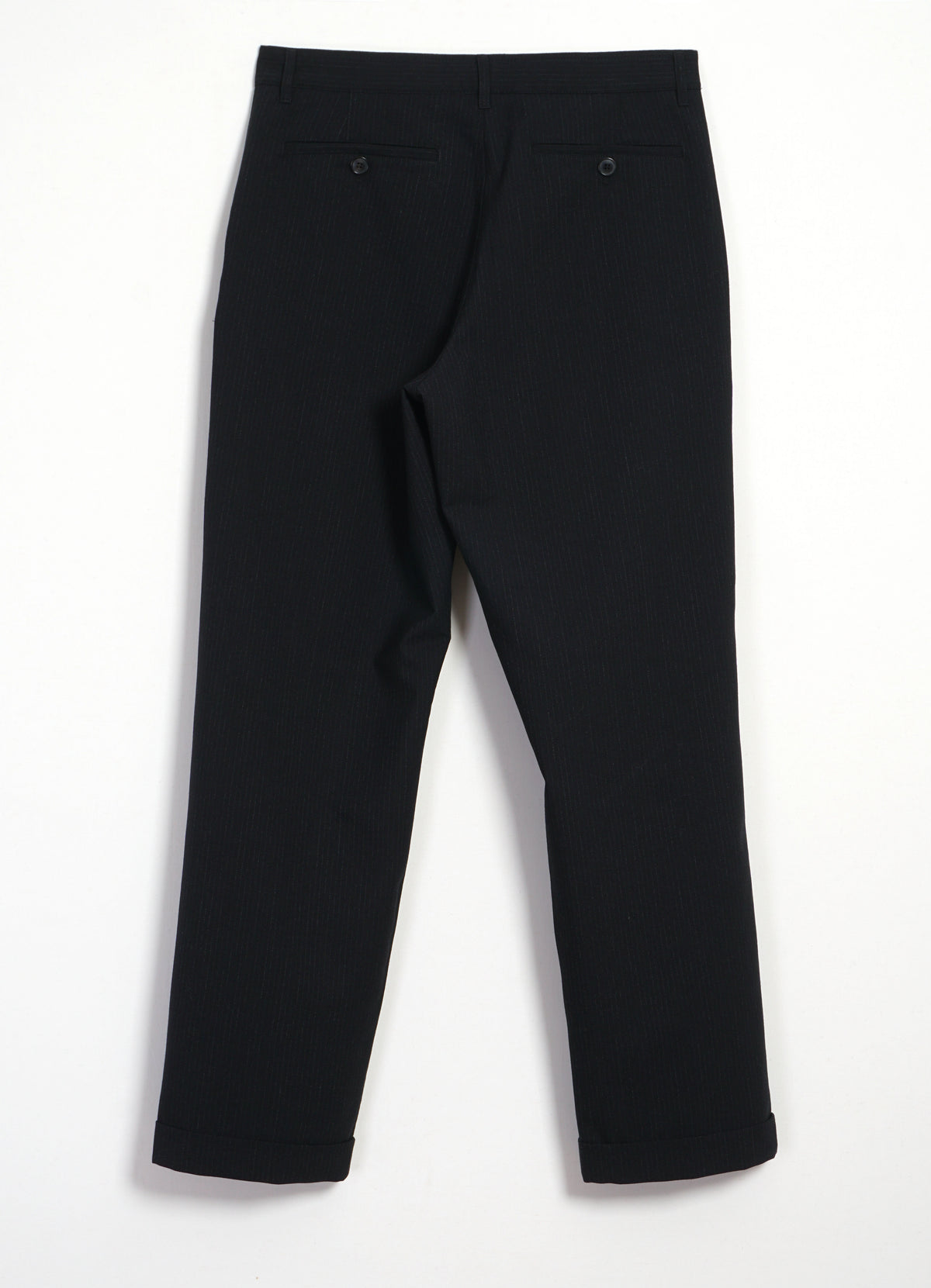 SUNE 32-65-2 | Pleated Classic Trousers | Wool Pin Black