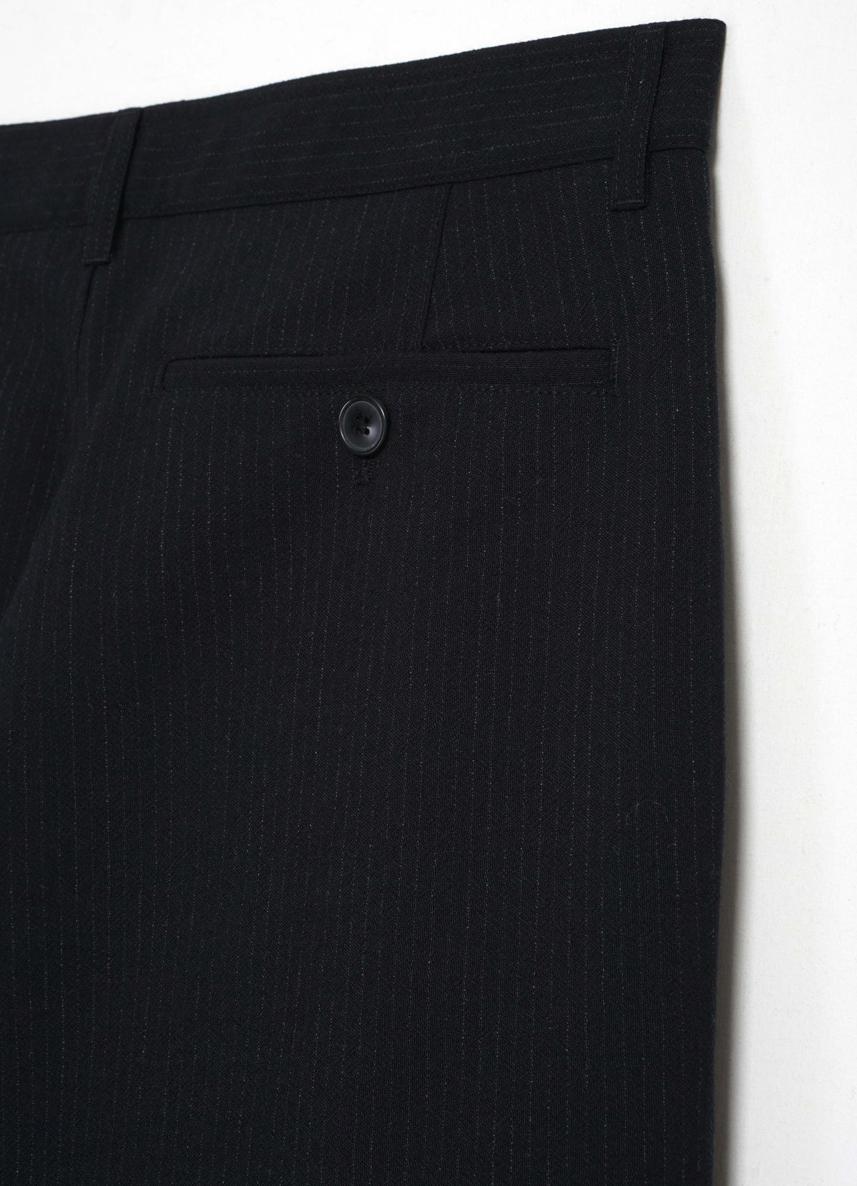 SUNE 32-65-2 | Pleated Classic Trousers | Wool Pin Black