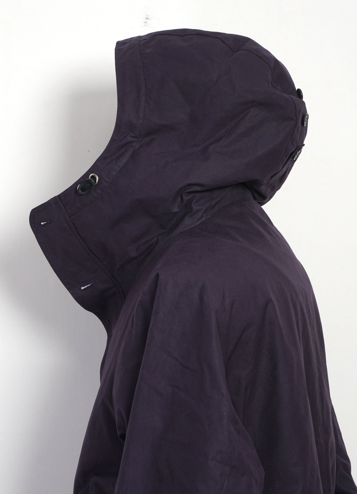 RASMUS 32-68-3 | Waxed Parka With Zipper | Deep Blue