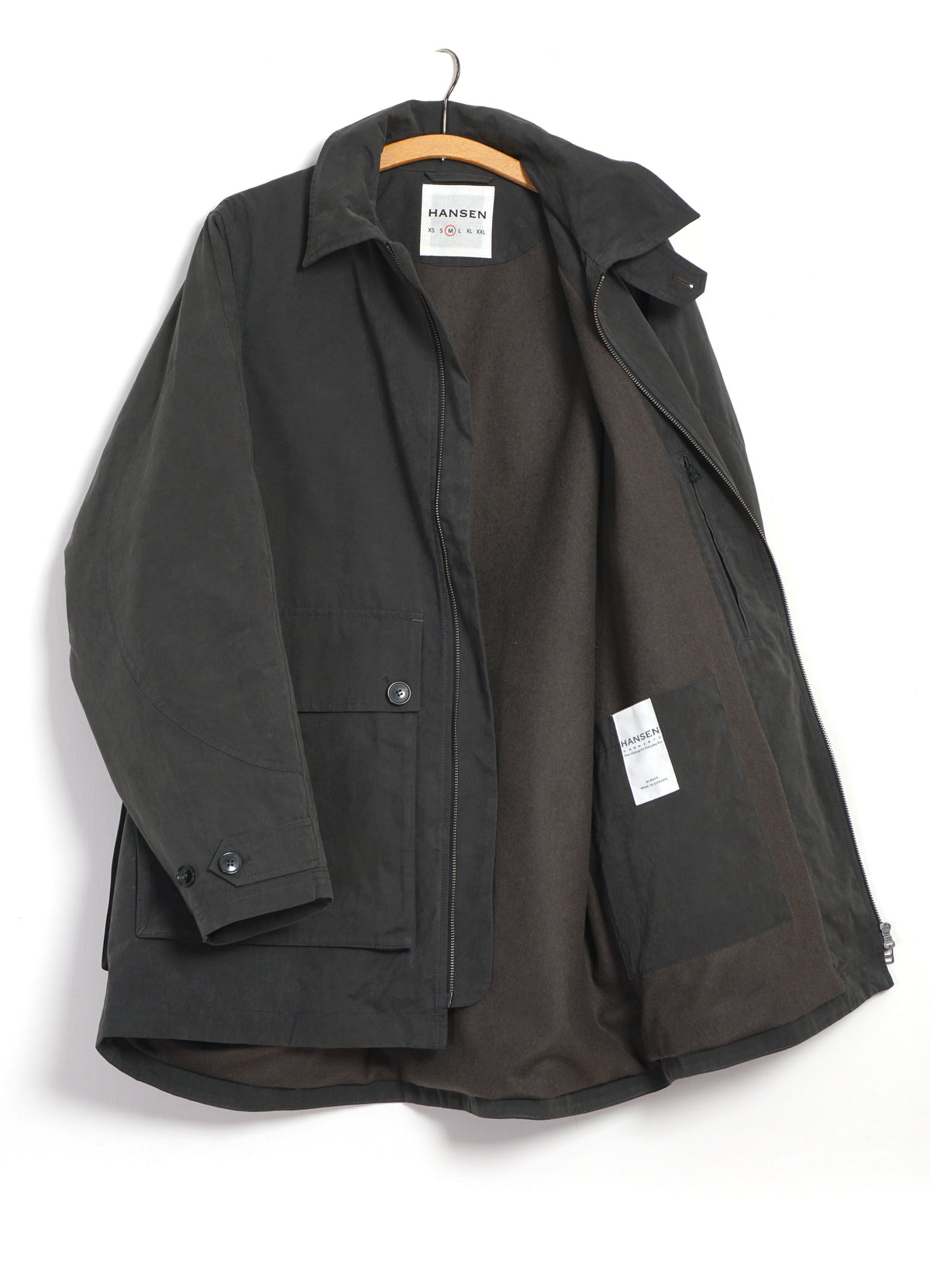 DEREK 32-78-7 | Oversized Field Jacket | Dark Grey