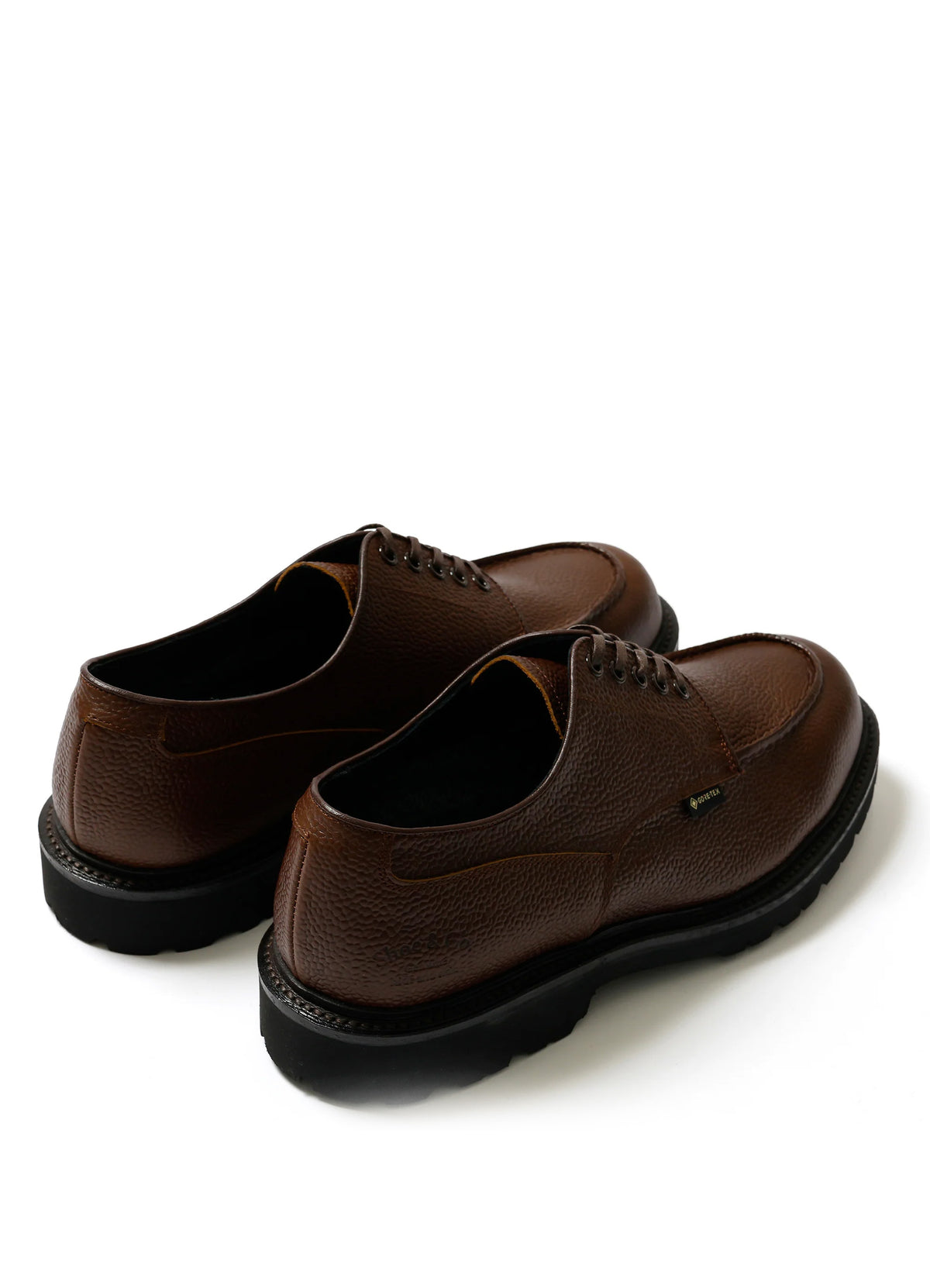 U-TIP | Gore-Tex Leather Shoe | Dark Brown Embossed