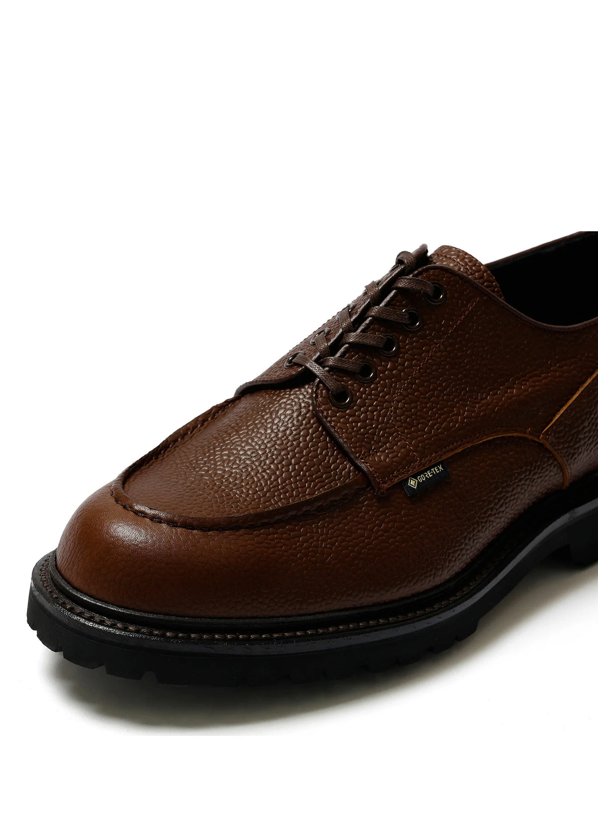 U-TIP | Gore-Tex Leather Shoe | Dark Brown Embossed