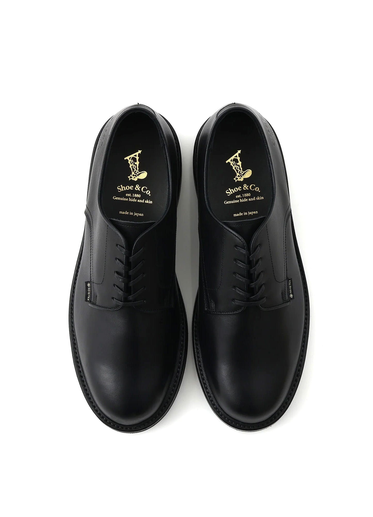 PLAIN TOE | Gore-Tex Leather Shoe | Black