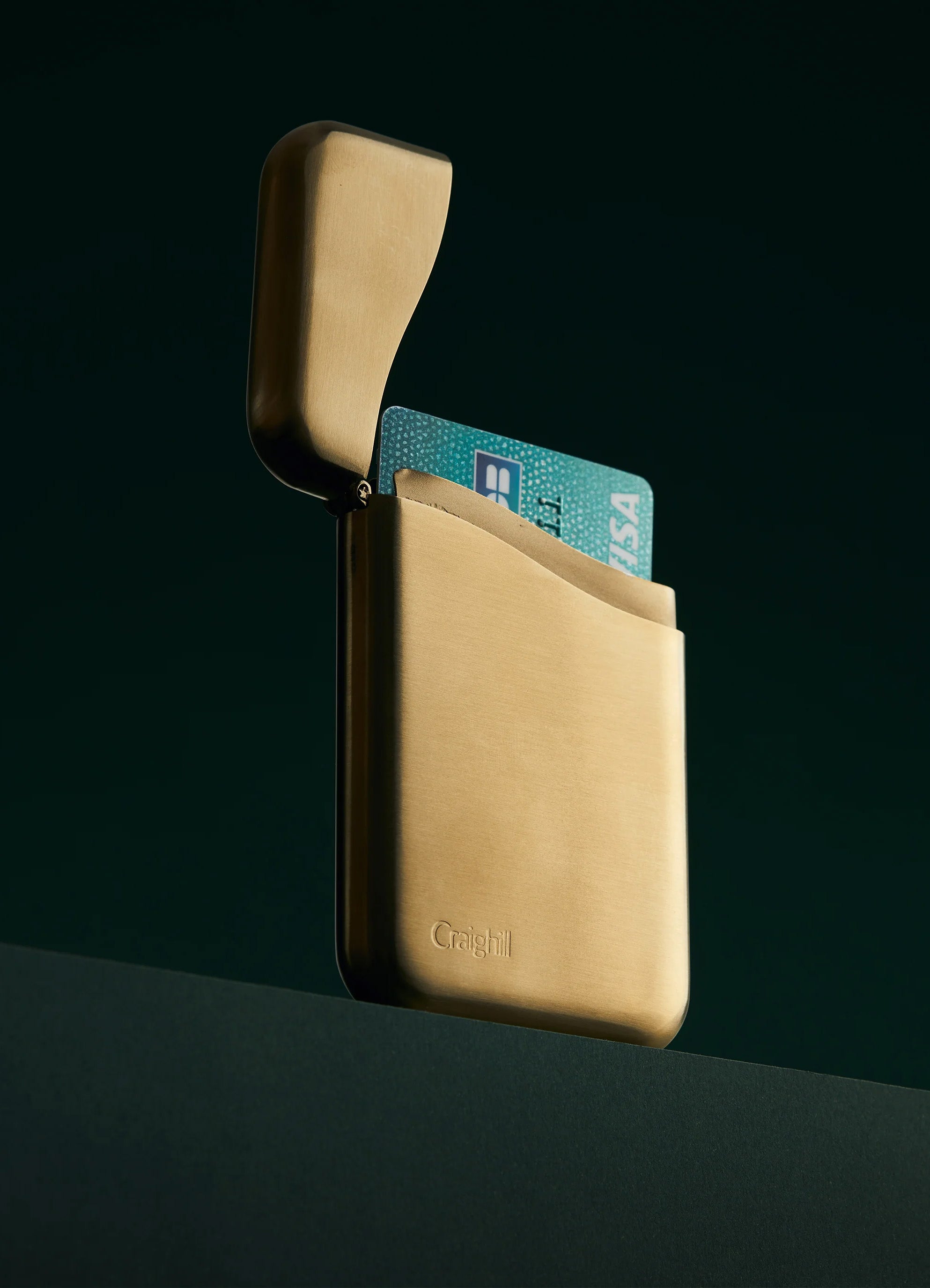 SUMMIT CARD CASE | Brass