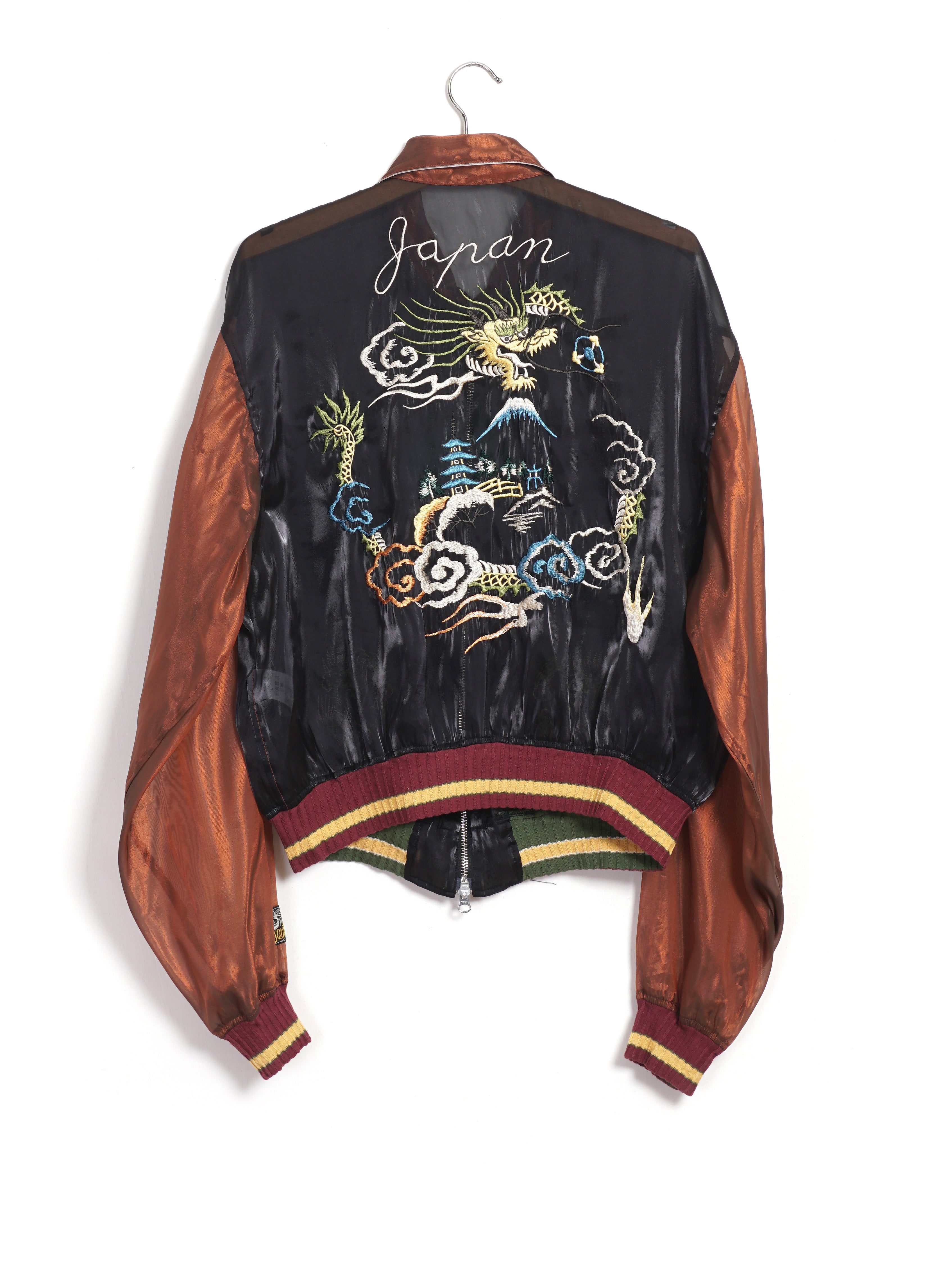 【米軍 MOSQUITO CLUB Souvenir Jacket 復刻】 SHEER PEARL MOSQUITO GUARD | 2Tones Vietnam Souvenir Jacket