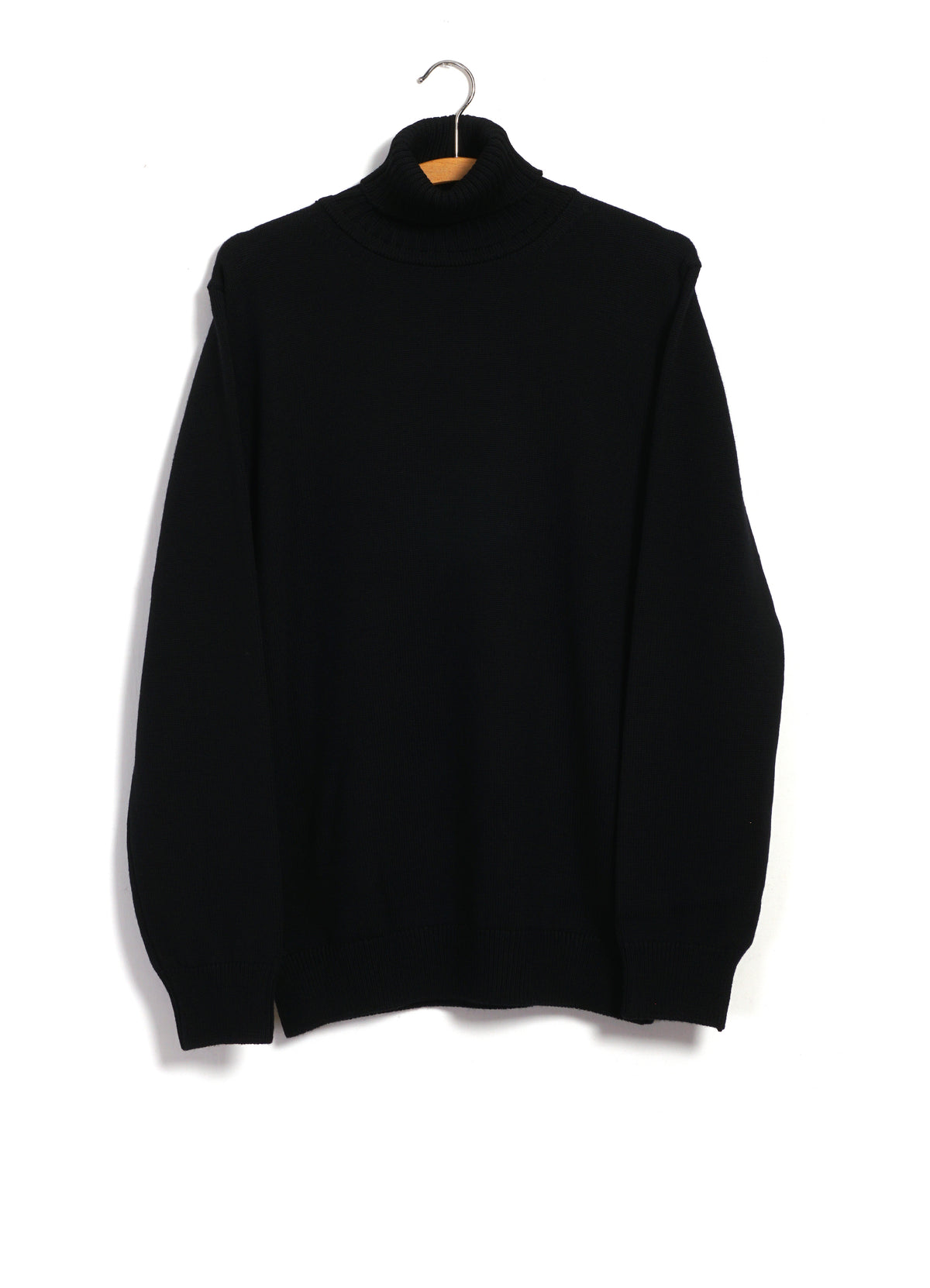 WO9 | 7G Heavyweight Merino Wool Turtleneck | Black