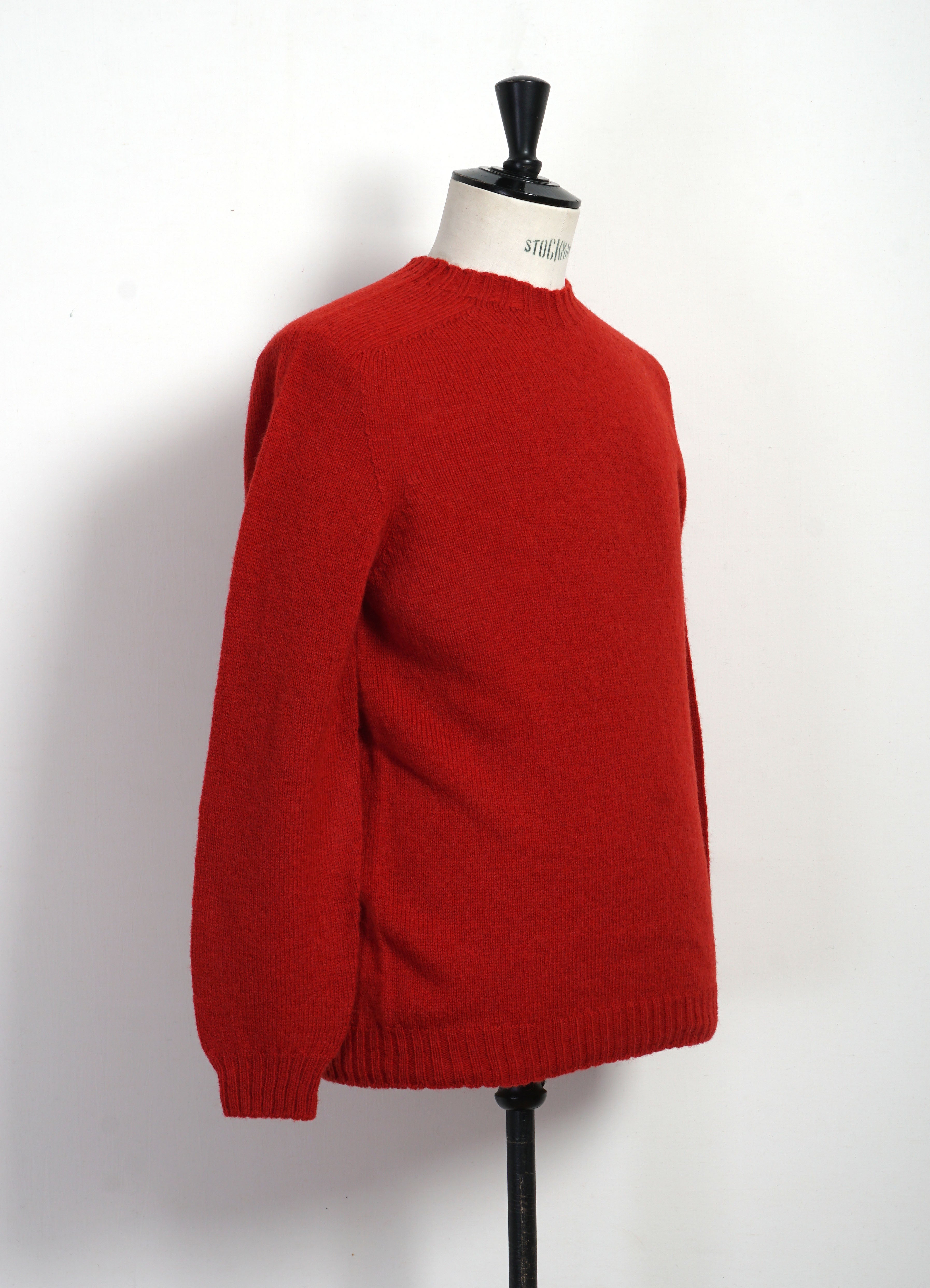 SW1 | Shetland Wool Crewneck | Red