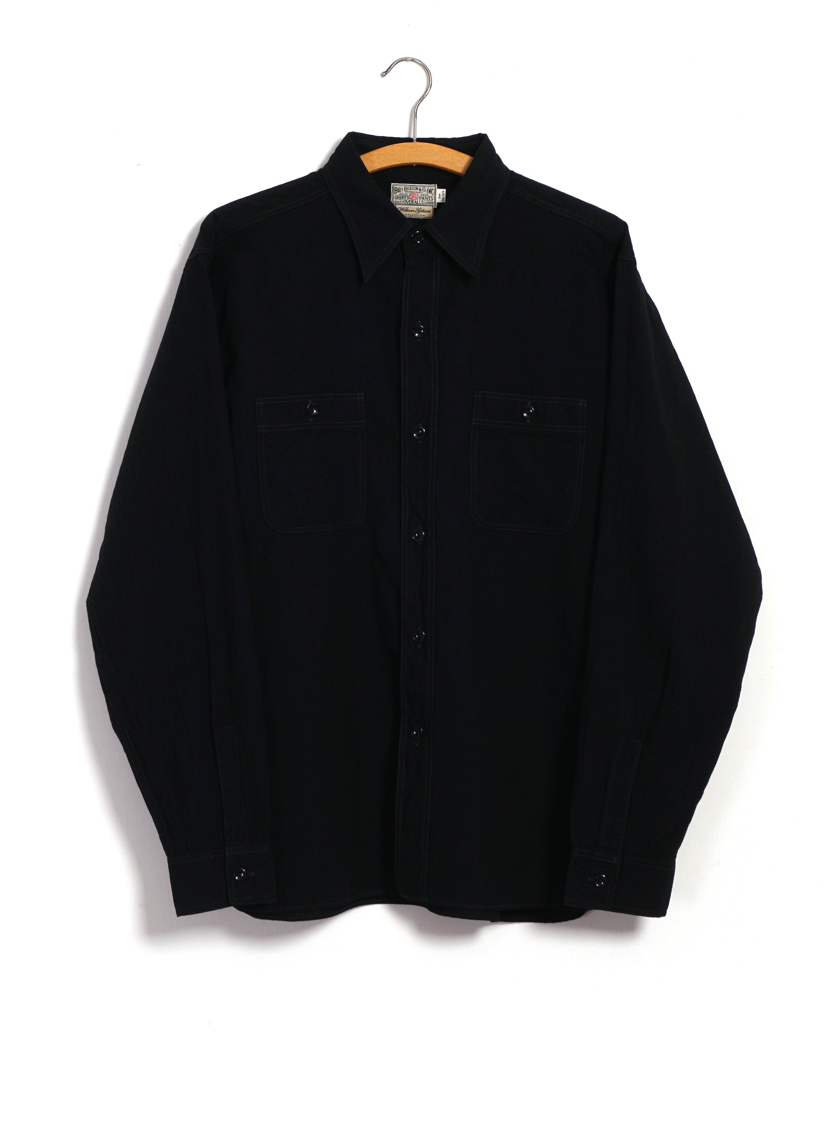 CHAMBRAY WORK SHIRT | Black – HANSEN Garments