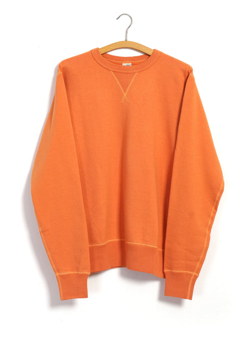 SET-IN CREW NECK SWEATSHIRT | Orange