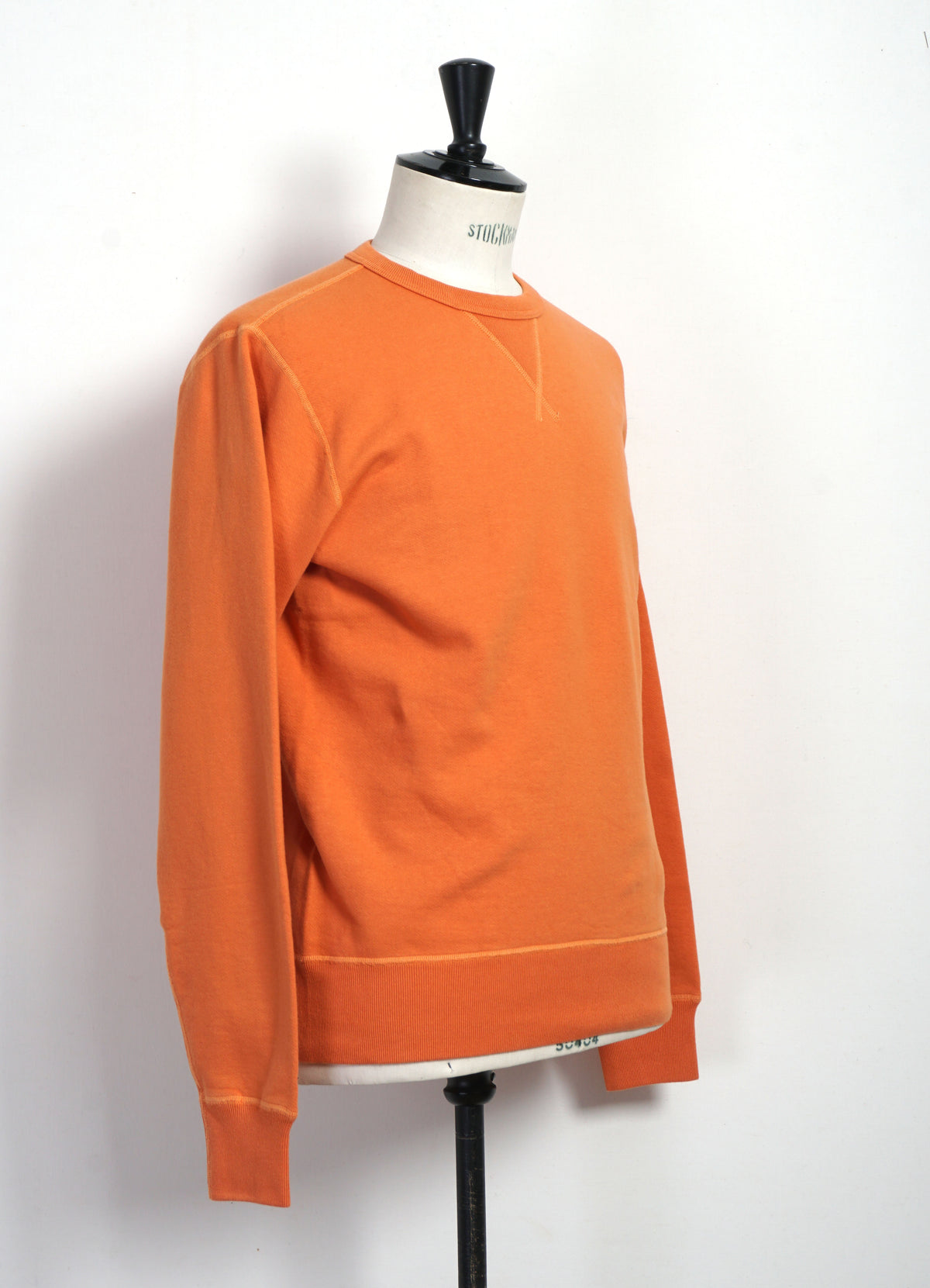 SET-IN CREW NECK SWEATSHIRT | Orange