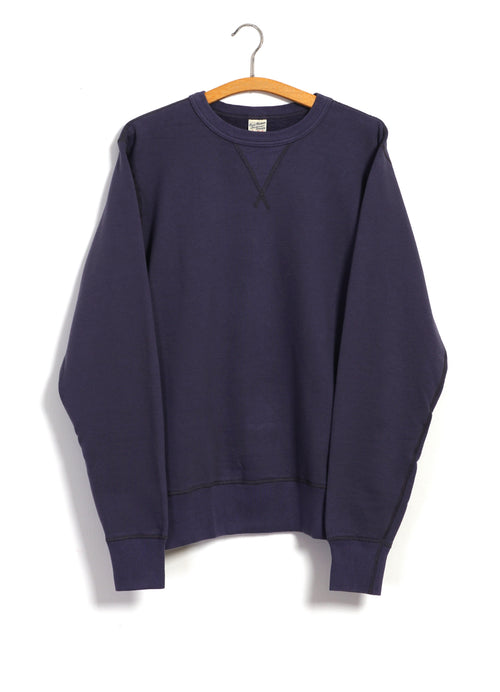 SET-IN CREW NECK SWEATSHIRT | Navy