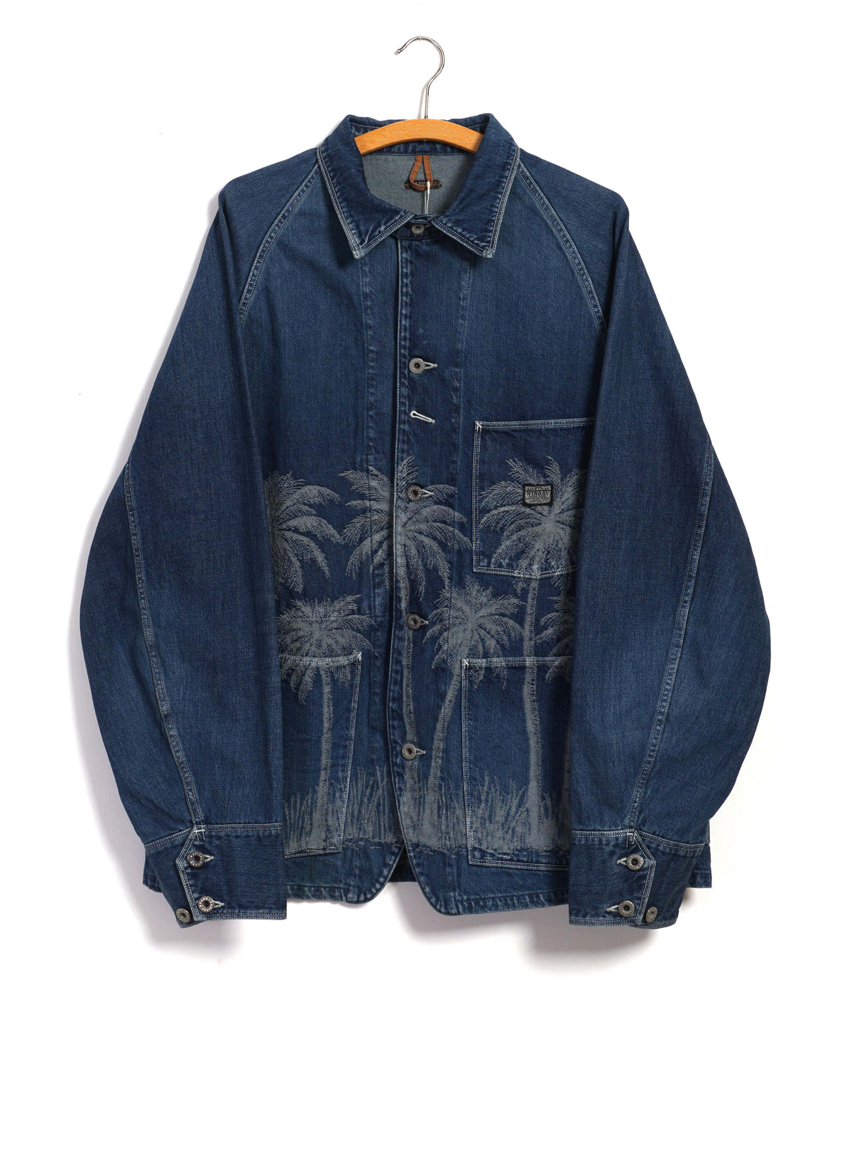 PALM TREE | 12oz Jacquard Denim Coverall | Processed