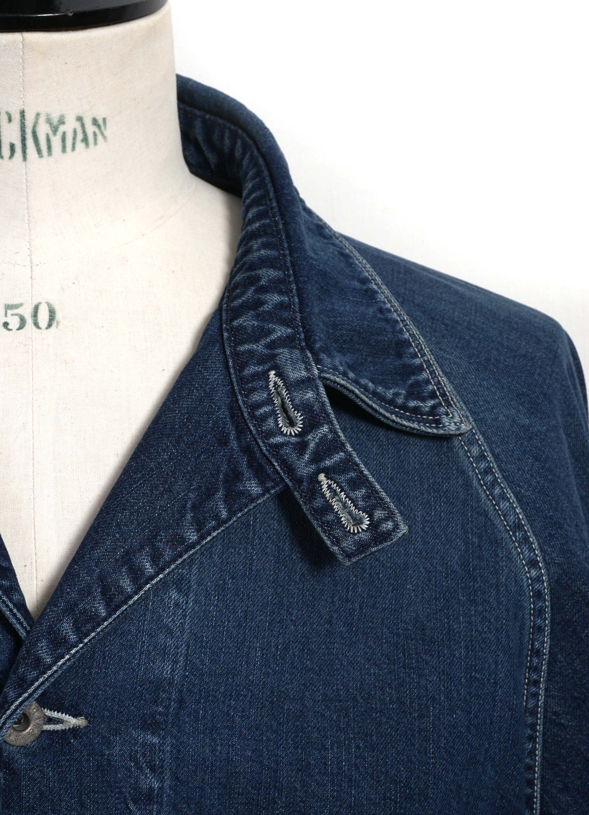 PALM TREE | 12oz Jacquard Denim Coverall | Processed