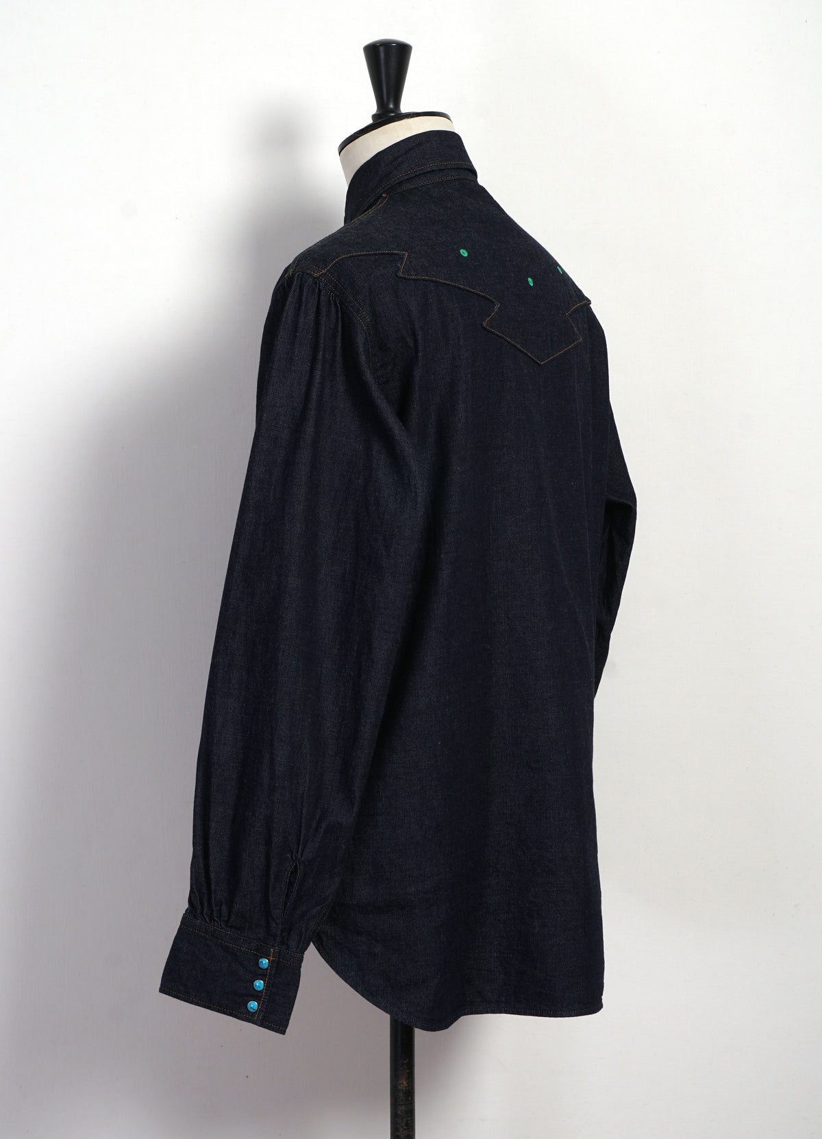 THUNDERBIRD HUSKY | 8oz Denim Western Shirt | Indigo