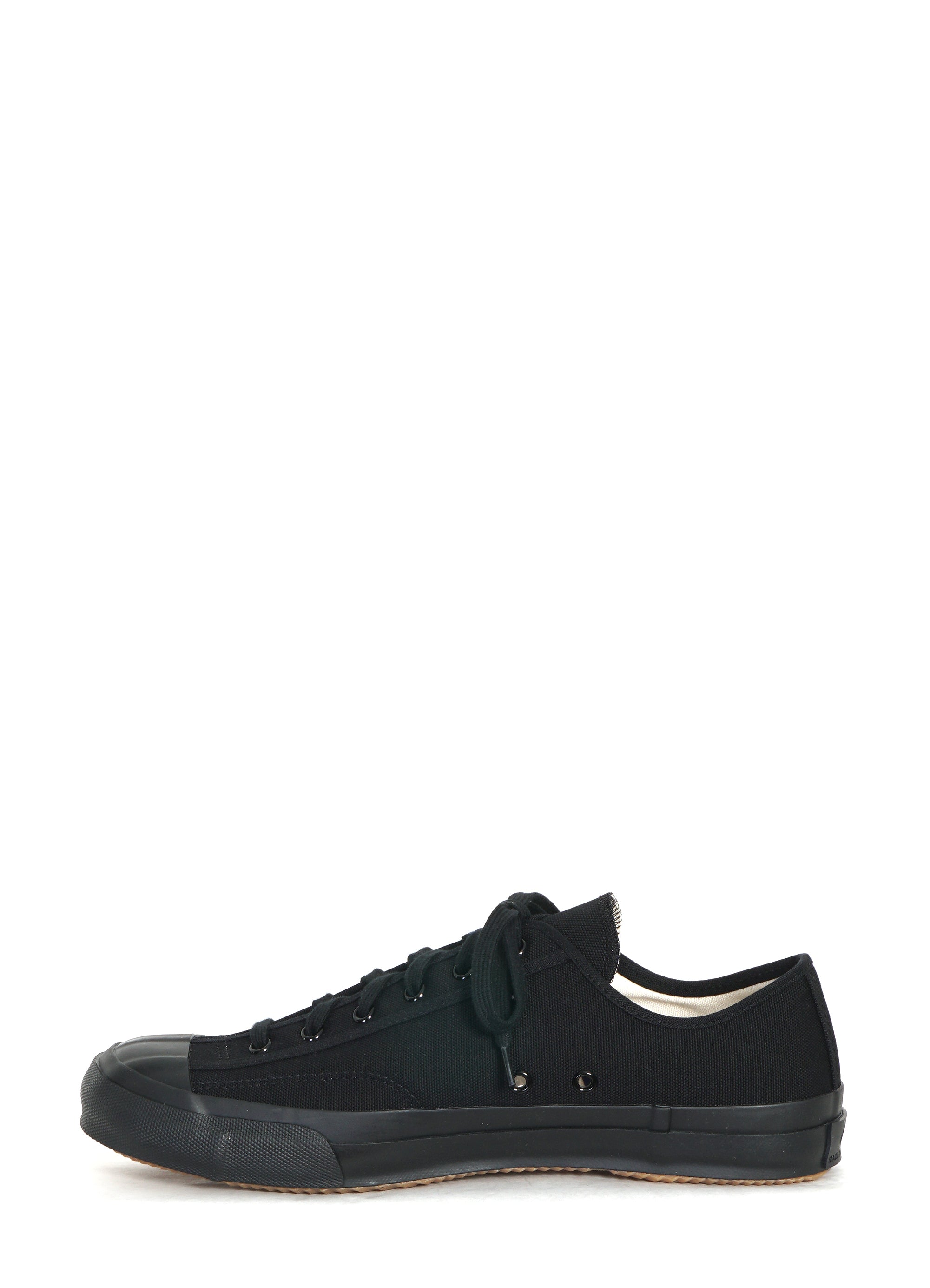 GYM CLASSIC | Canvas Vulcanised Sole Sneaker | Black Mono