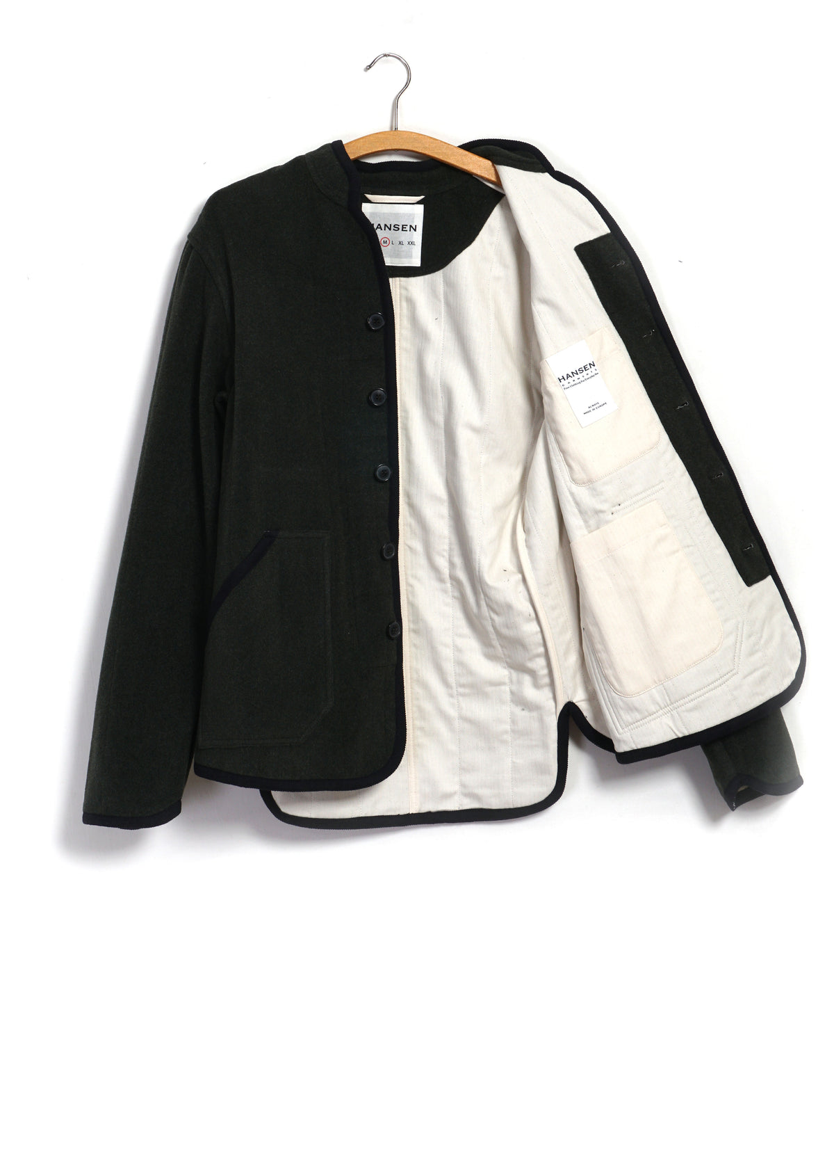 ERLING 32-79-6 | Refined Work Jacket | Green Melange