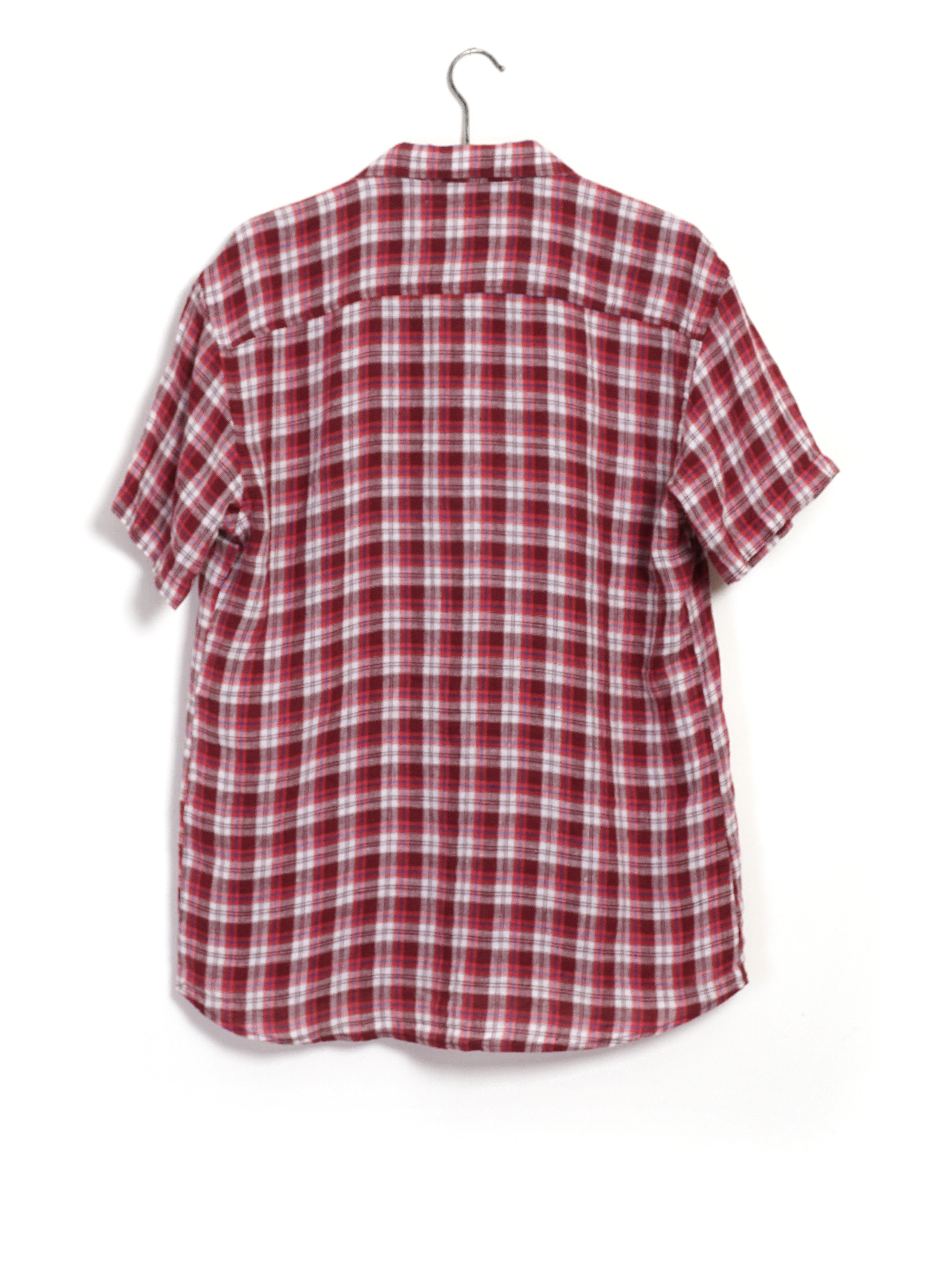 JONNY | Short Sleeve Shirt | Small Red Checks