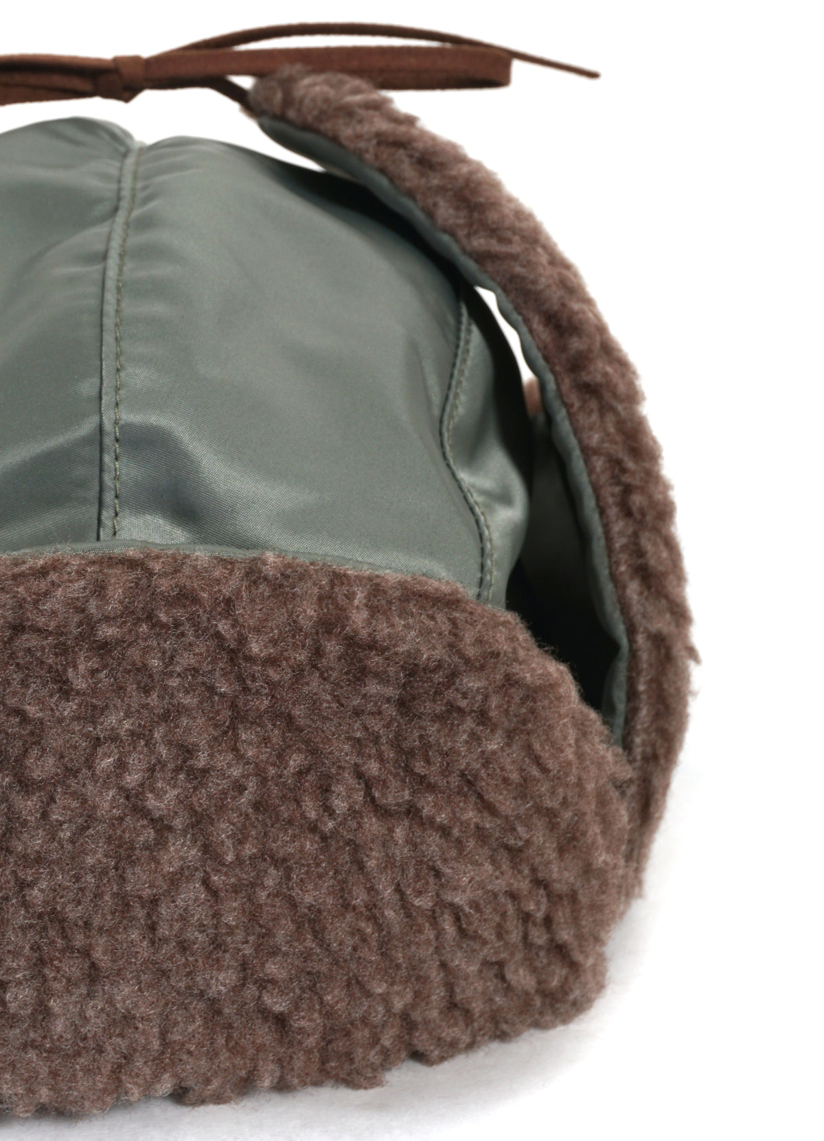 Military Nylon Twill Boa Aviator | Olive
