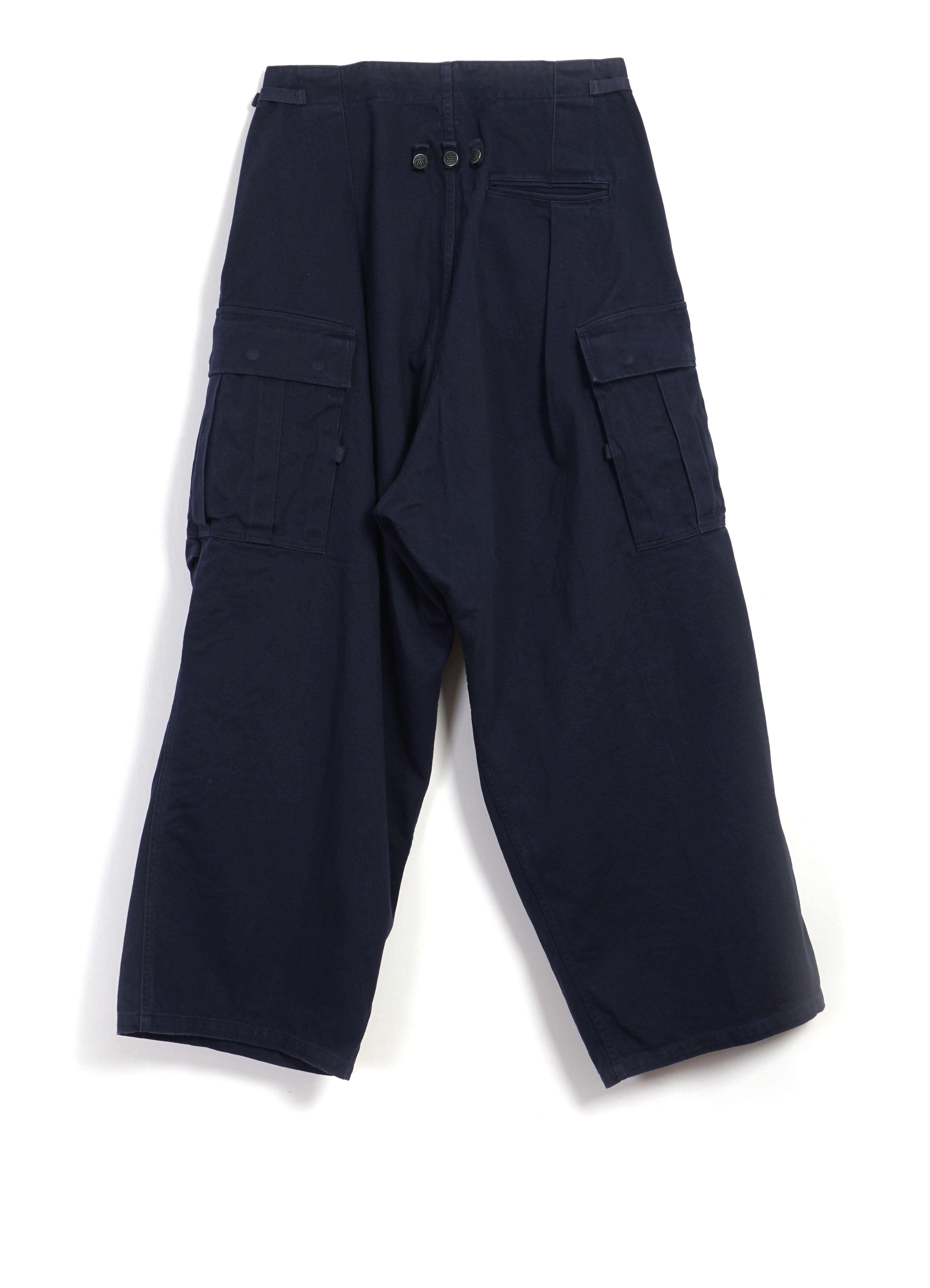 JUMBO | Heavy Drill Cotton Cargo Pants | Navy