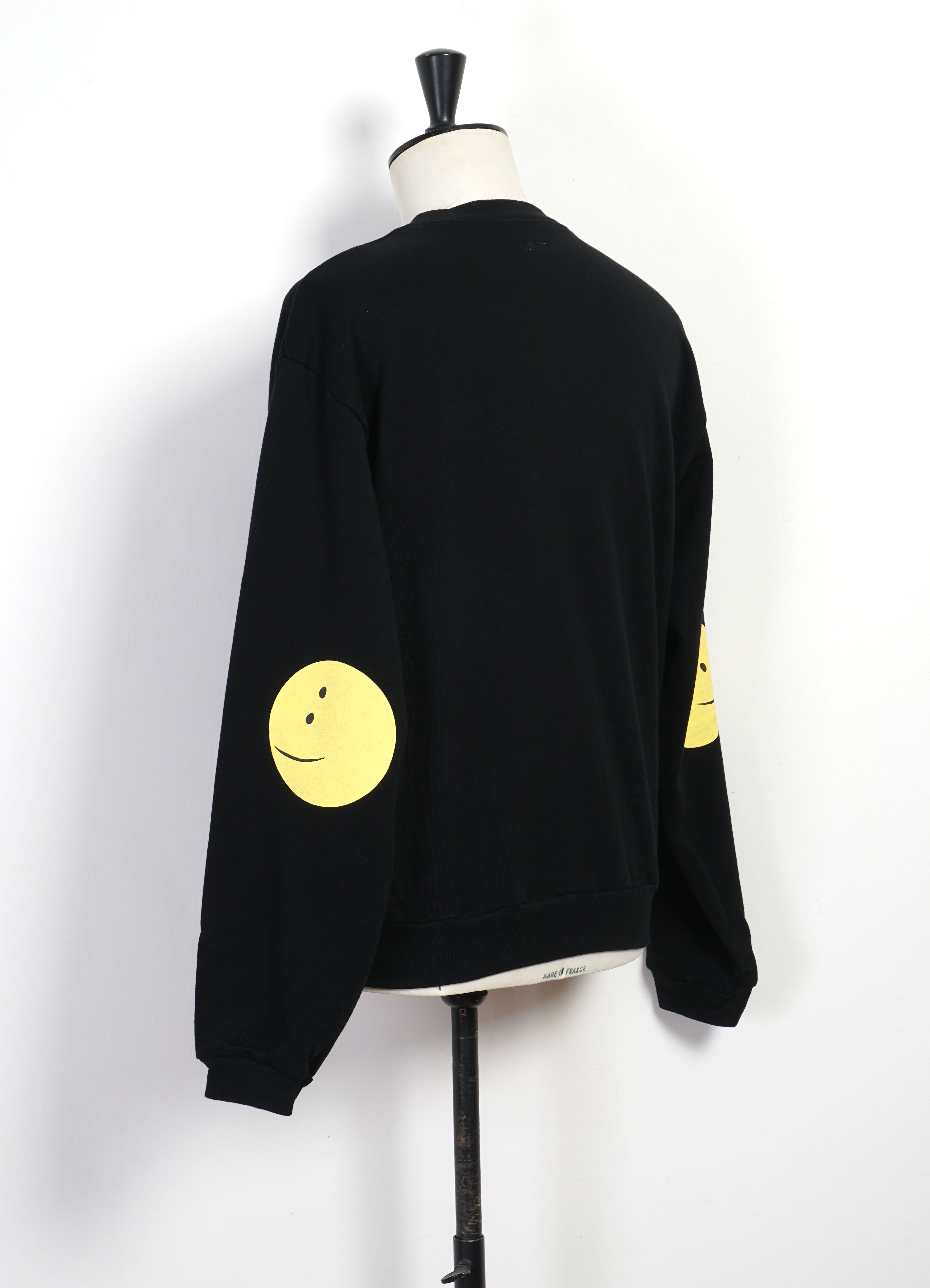 ECO SWT | Rainbowy Crewneck Sweater | Black