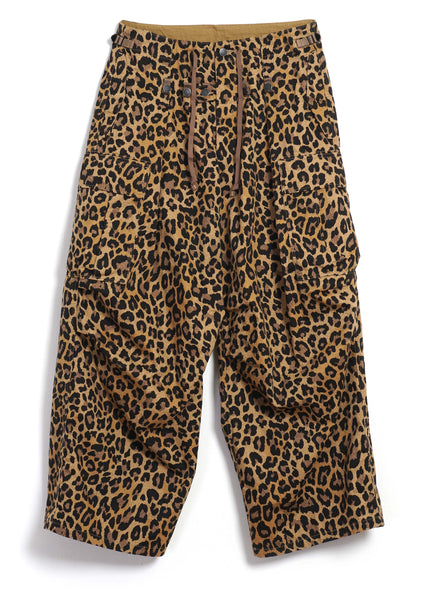 JUMBO | Cotton Herringbone Cargo Pants | Leopard – HANSEN