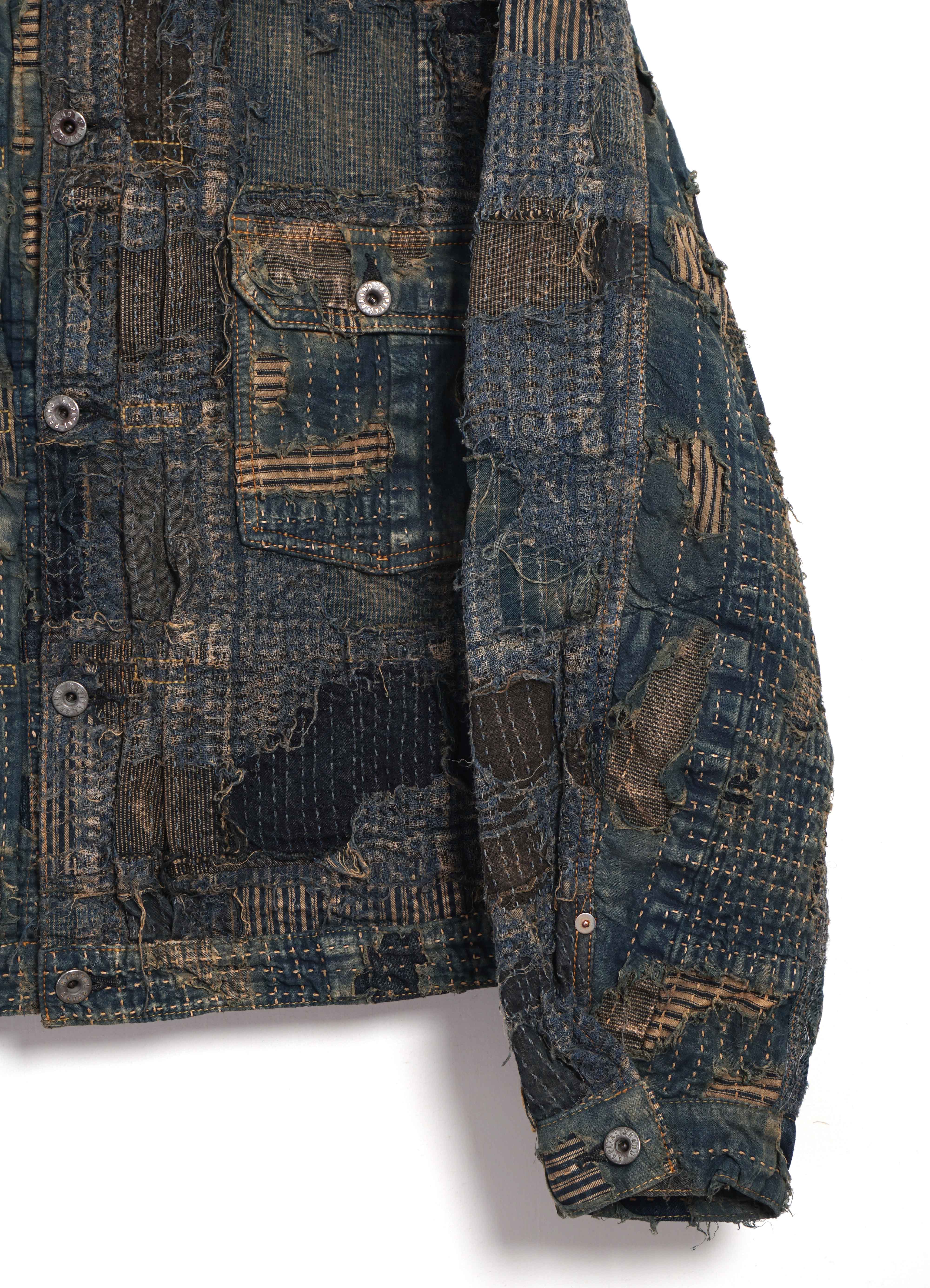 BORO SPRING | 1st Type Boro Jacket | Indigo – HANSEN Garments BORO SPRING | 1st Type Boro Jacket | Indigo – HANSEN Garments