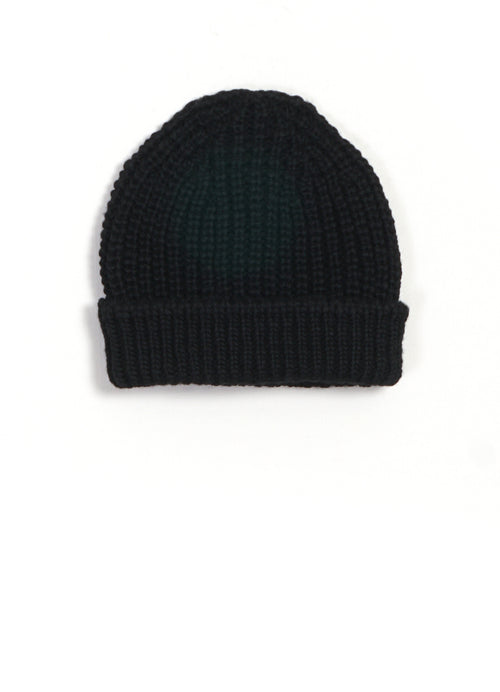 Short Wool Beanie | Black