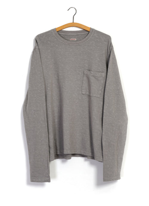 AMUSE | Long Sleeve Pocket T | Ice Grey