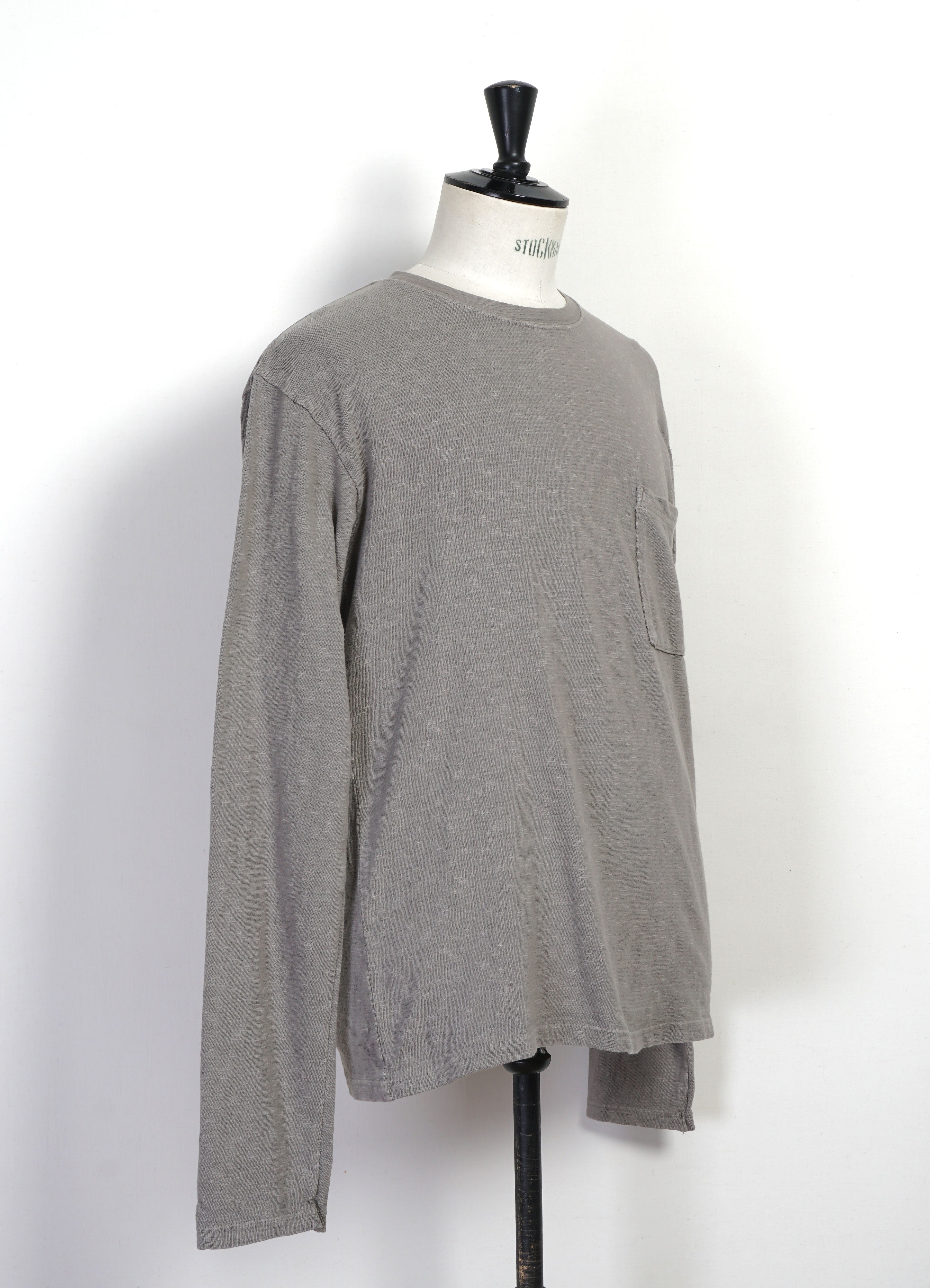 AMUSE | Long Sleeve Pocket T | Ice Grey