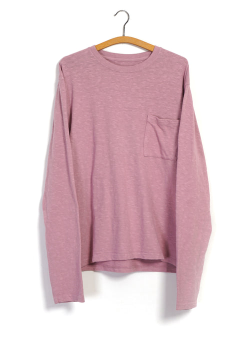 AMUSE | Long Sleeve Pocket T | Pink