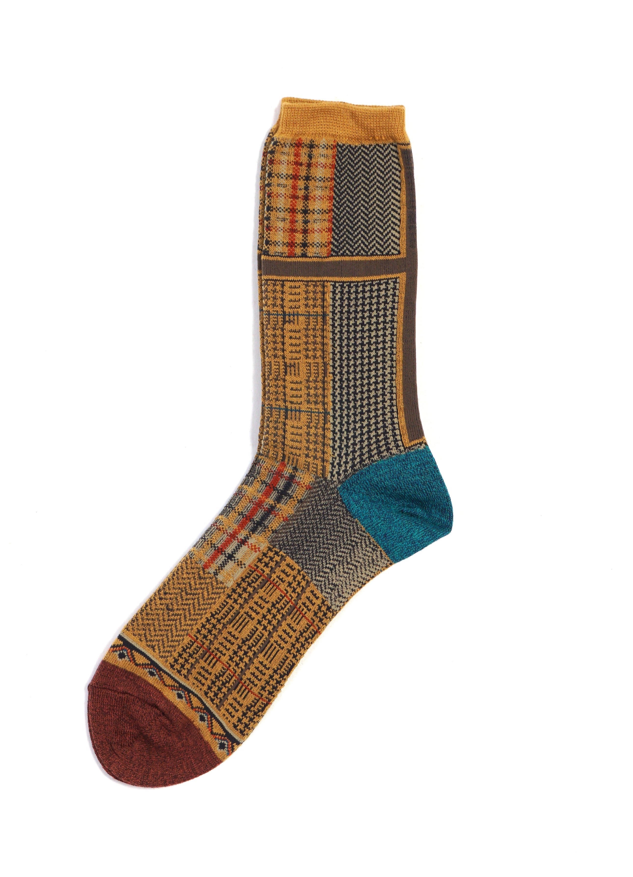TWEED CLOTH | 144 Yarns Navajo Socks | Beige