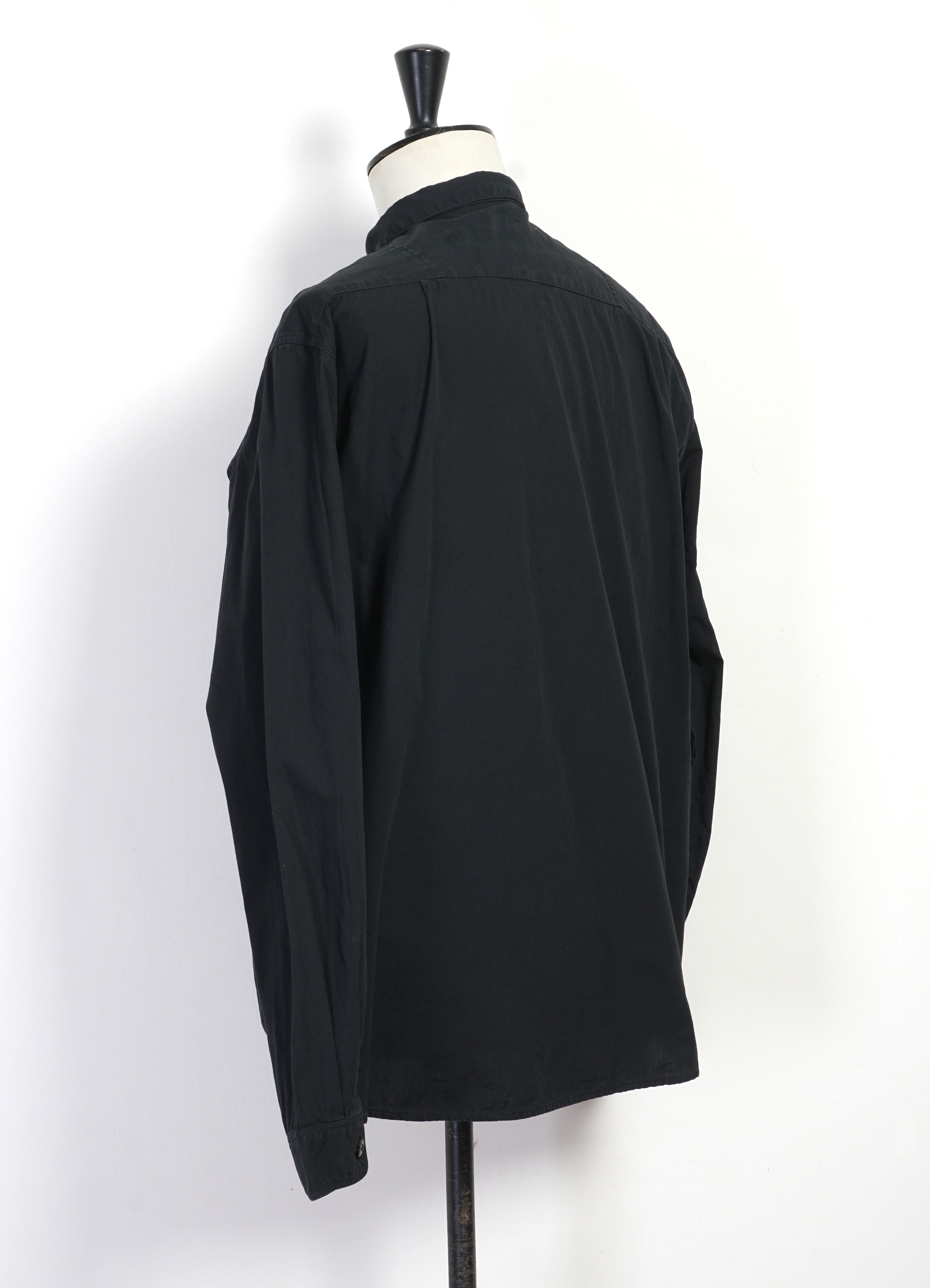 BROAD CLOTH | Anorak Shirt | Black