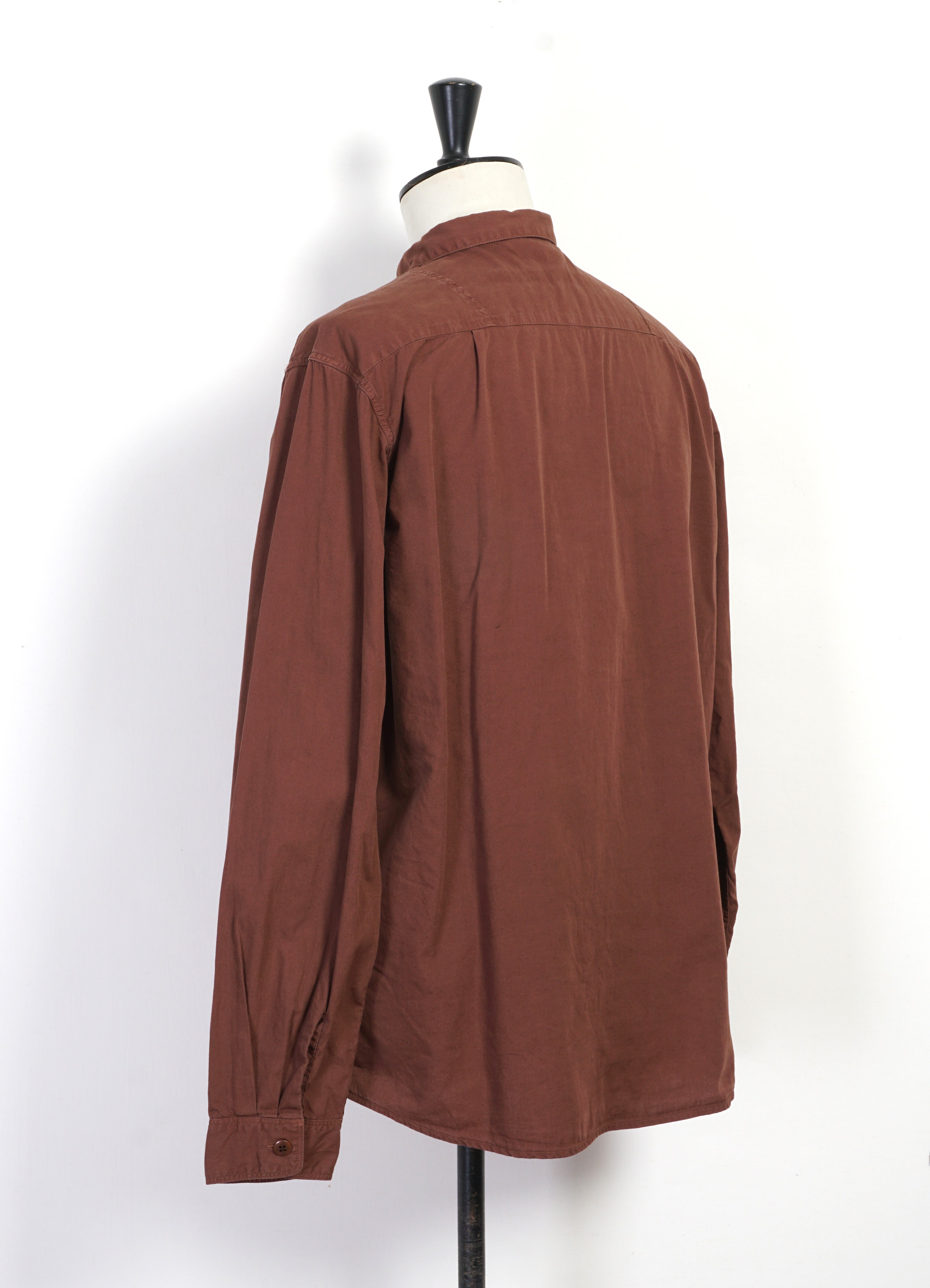 BROAD CLOTH | Anorak Shirt | Brown